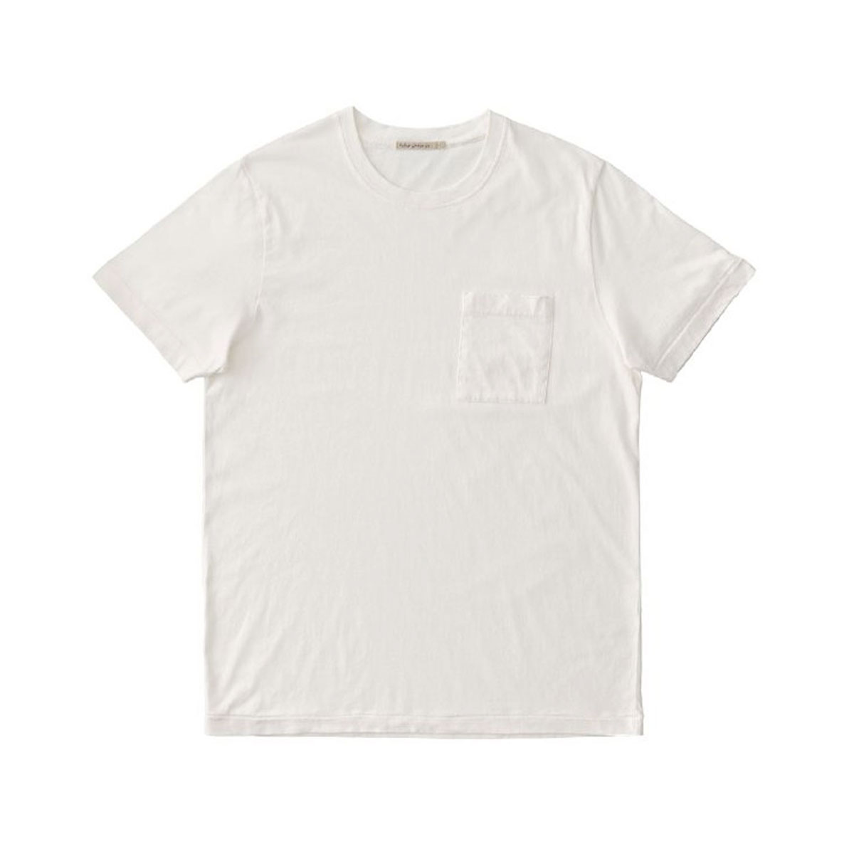 ̡ǥ ݥT  Ź Nudie Jeans ȾµT ̵ ݥåT ROY CREW NECK ONE POCKET TEE OFF-WHITE W01 131687  A62B B1C C1D D1E E01F