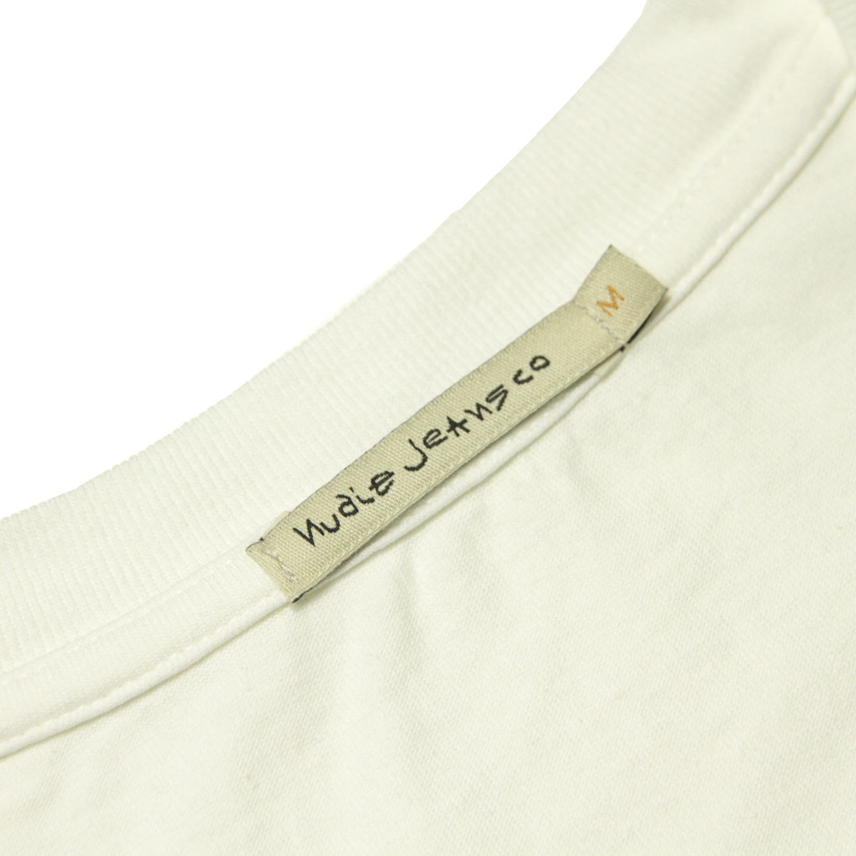 ̡ǥ ݥT  Ź Nudie Jeans ȾµT ̵ ݥåT ROY CREW NECK ONE POCKET TEE OFF-WHITE W01 131687  A62B B1C C1D D1E E01F