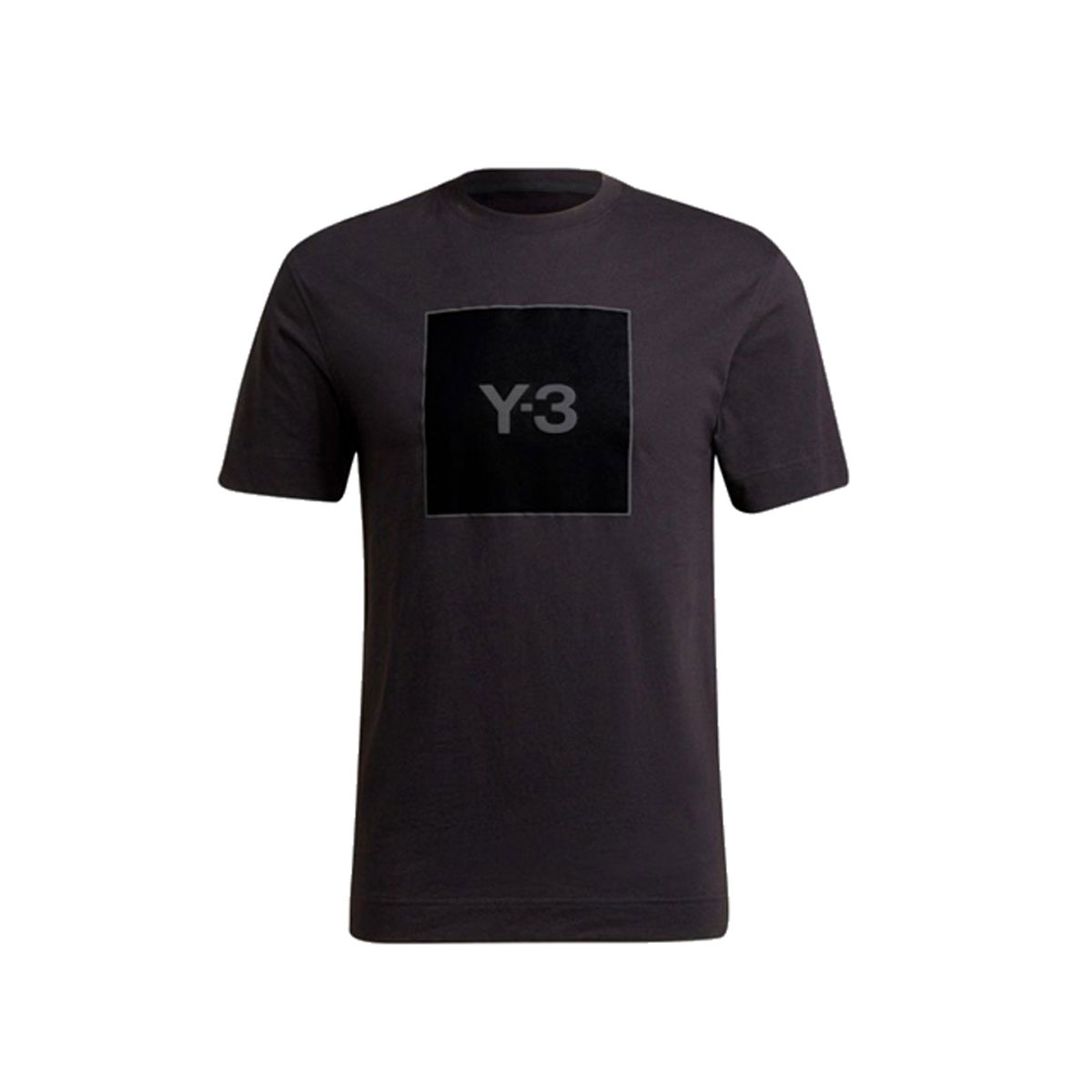 磻꡼ T   Y-3 ȾµT 롼ͥå T U SQUARE LOGO SS TEE HB3332 BLACK A51B B1C C1D D1E E13F