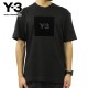 磻꡼ T   Y-3 ȾµT 롼ͥå T U SQUARE LOGO SS TEE HB3332 BLACK A51B B1C C1D D1E E13F