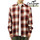 ȥå Ĺµ   CALTOP ACRYLIC OMBRE CHECK LONG SLEEVE SHIRTS Ĺµ ȥå å եͥ륷 ͥ륷 ֥ ɥ 2000LS RED / WHITE AC3B B1C C1D D6E E11F