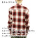 ȥå Ĺµ   CALTOP ACRYLIC OMBRE CHECK LONG SLEEVE SHIRTS Ĺµ ȥå å եͥ륷 ͥ륷 ֥ ɥ 2000LS RED / WHITE AC3B B1C C1D D6E E11F