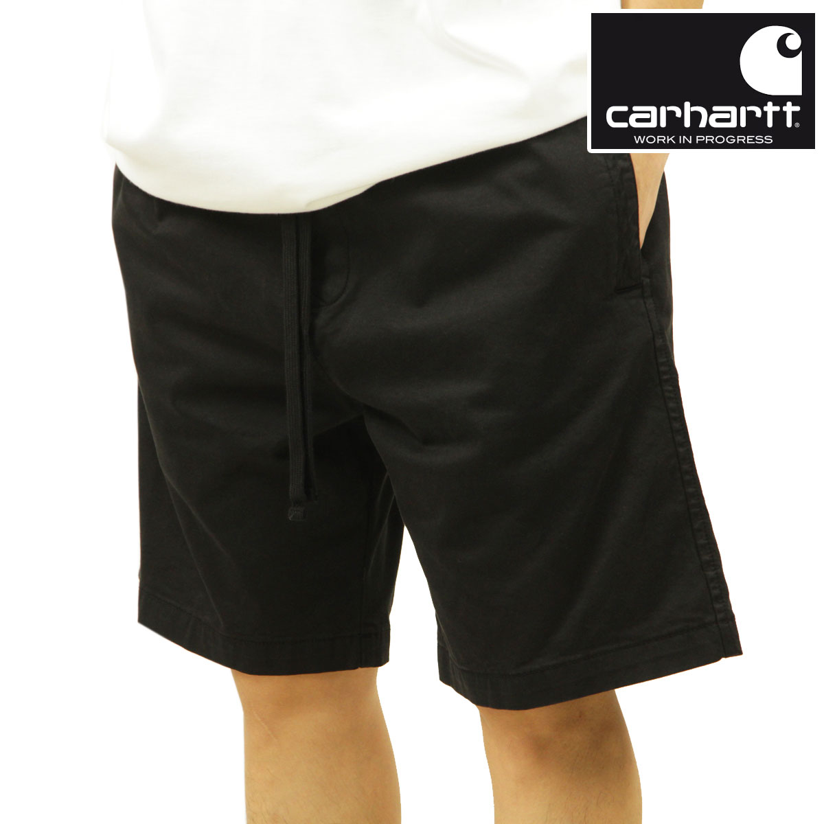 �����ϡ��� ���硼�ȥѥ�� ��� ������ CARHARTT WIP ���ȥ�å����硼�ȥѥ�� û�ѥ� �ܥȥॹ LAWTON STRETCH SHORT PANTS BLACK GARMENT DYED I026518 89GD AB0B B1C C2D D4E E13F