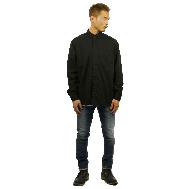 ̡ǥ   Ź Nudie Jeans Ĺµ  CALLE SHIRT BLACK B01 140476 A62B B1C C1D D6E E13F