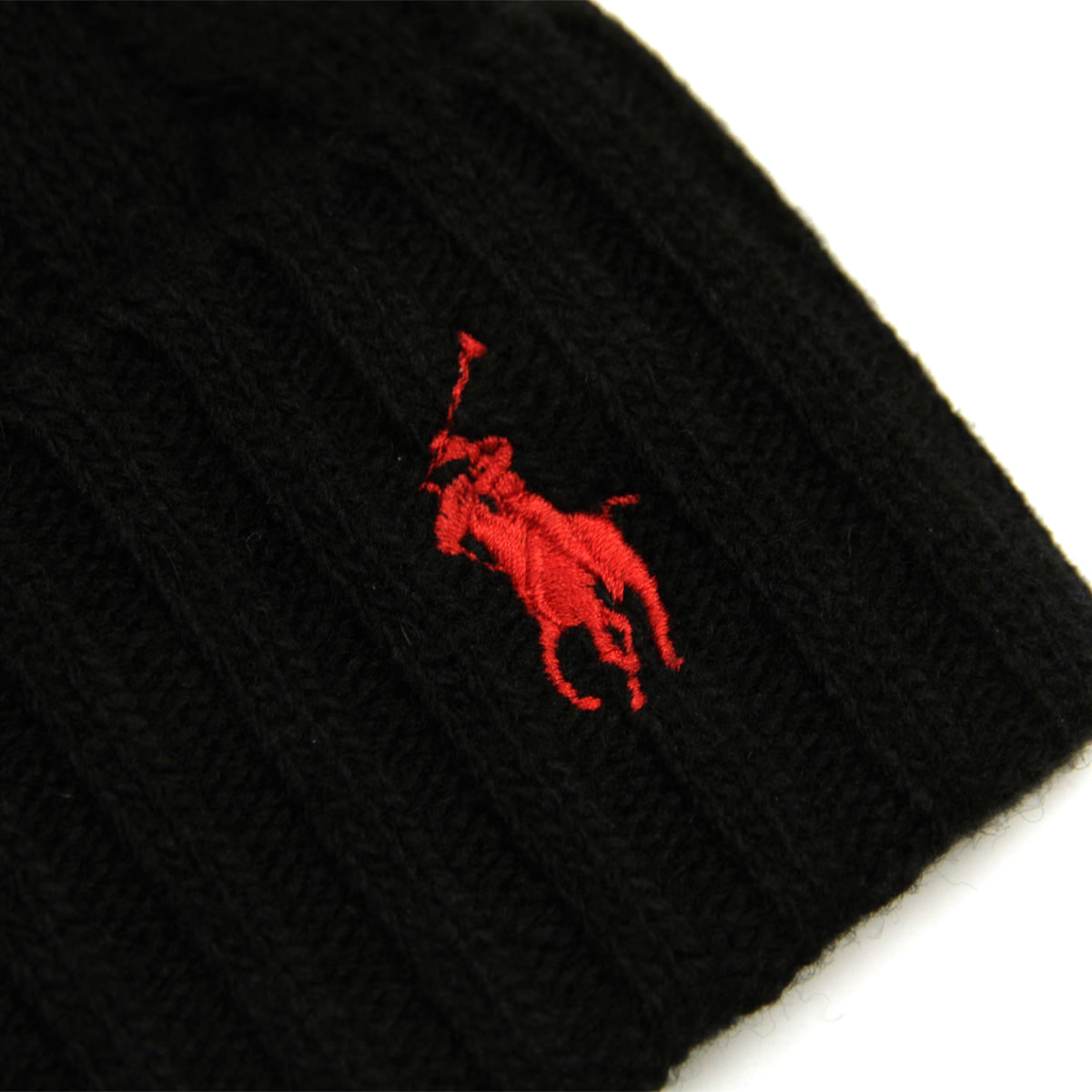 �ݥ� ���ե������ ��� ��ǥ����� �˥åȥ���å� ������ POLO RALPH LAUREN �����֥�˥å� �˥å�˹ �ӡ��ˡ� CLASSIC CABLE BEANIE PC0792 001 BLACK