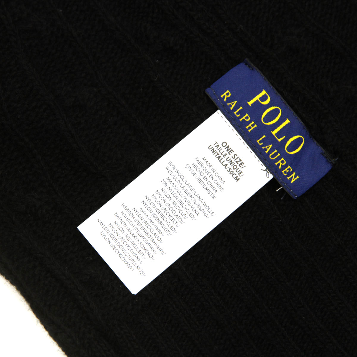 �ݥ� ���ե������ ��� ��ǥ����� �˥åȥ���å� ������ POLO RALPH LAUREN �����֥�˥å� �˥å�˹ �ӡ��ˡ� CLASSIC CABLE BEANIE PC0792 001 BLACK