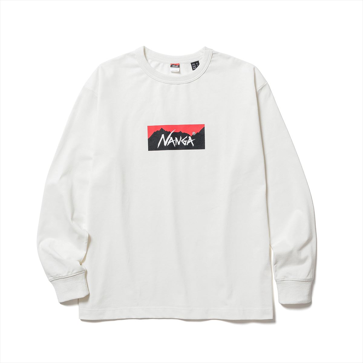 �ʥ� ��� ĹµT����� ��������Ź NANGA ���롼�ͥå� ���� ����T ECO HYBRID BOX LOGO LONG SLEEVE TEE NW2431-1E150 WHT WHITE A16B B1C C1D D2E E01F
