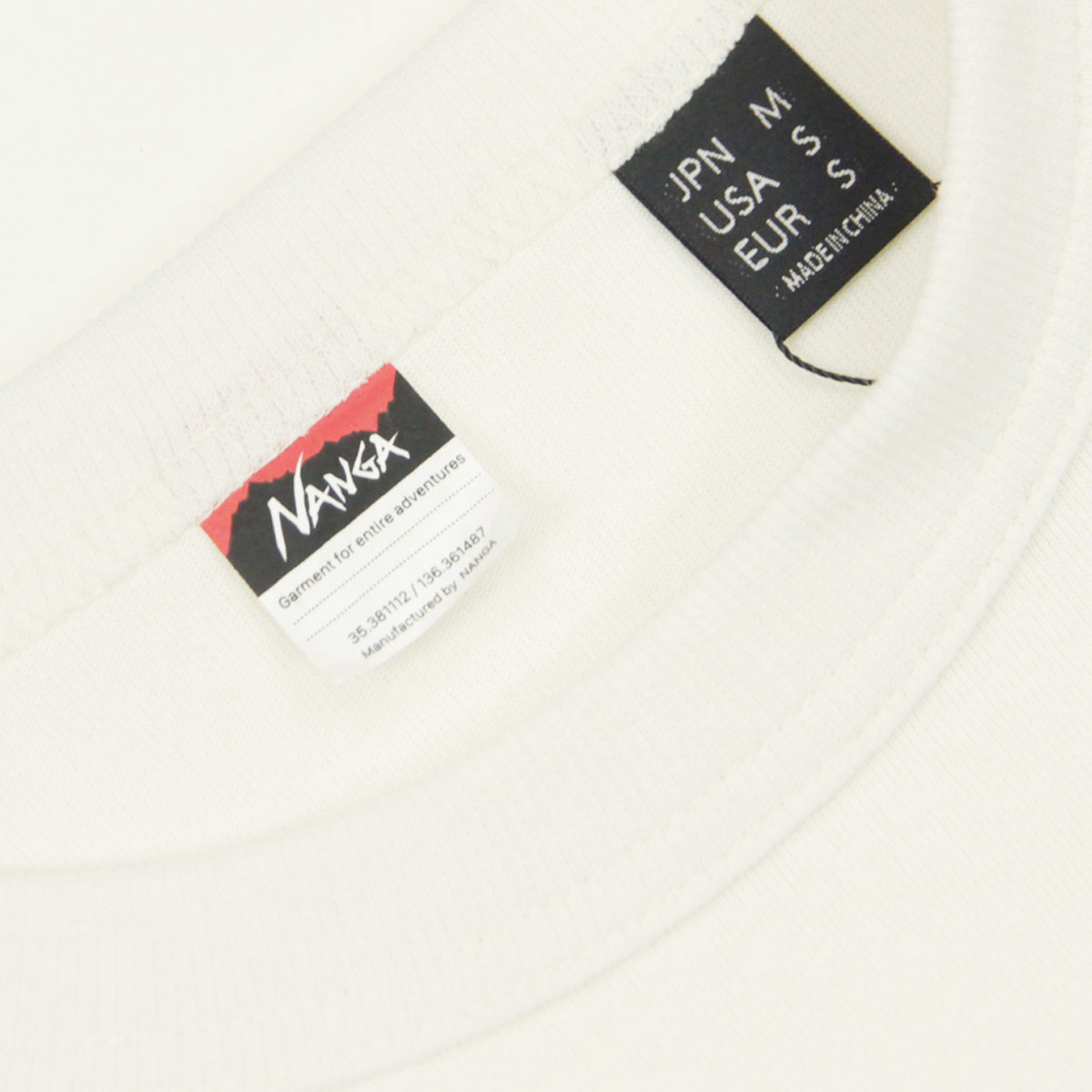 �ʥ� ��� ĹµT����� ��������Ź NANGA ���롼�ͥå� ���� ����T ECO HYBRID BOX LOGO LONG SLEEVE TEE NW2431-1E150 WHT WHITE A16B B1C C1D D2E E01F