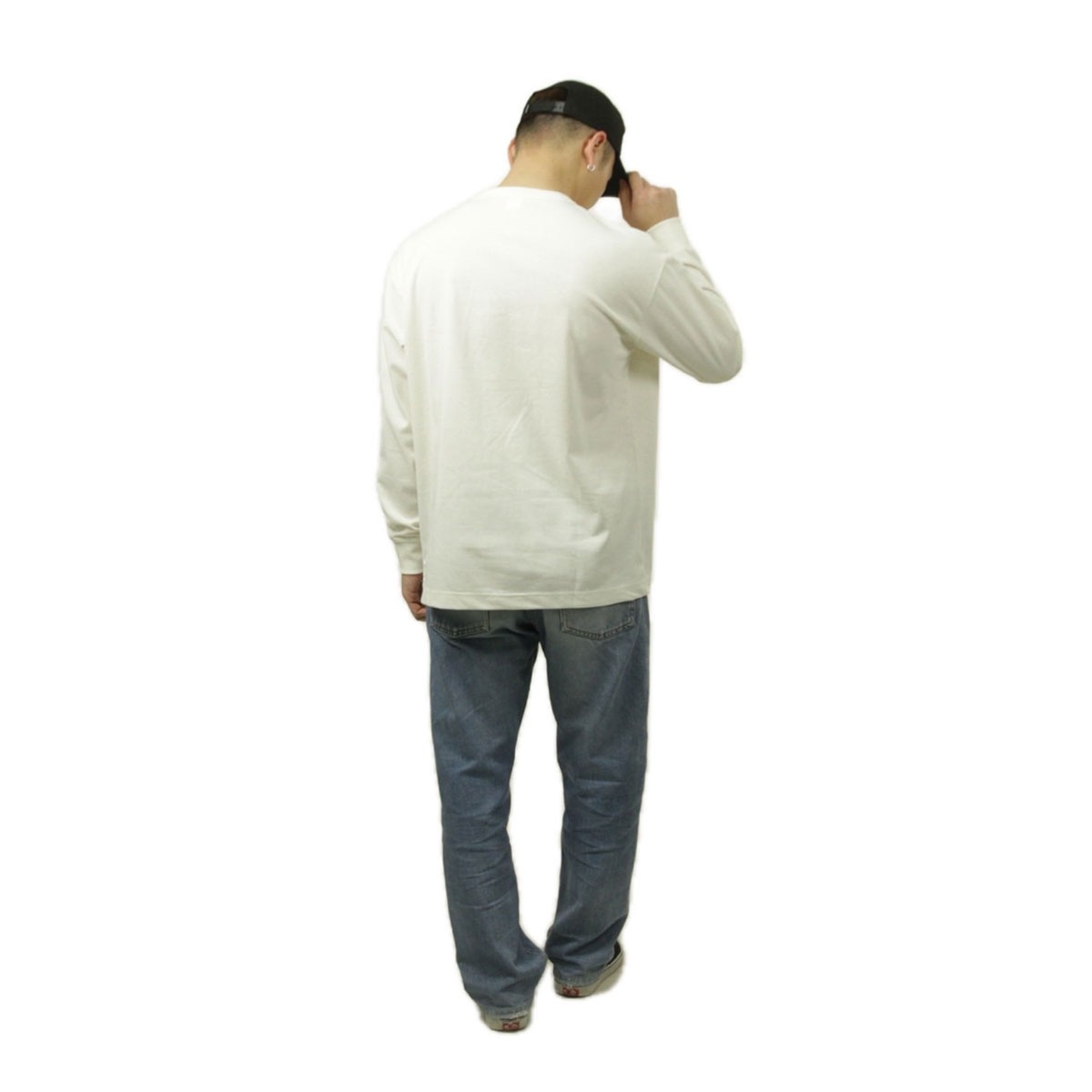 �ʥ� ��� ĹµT����� ��������Ź NANGA ���롼�ͥå� ���� ����T ECO HYBRID BOX LOGO LONG SLEEVE TEE NW2431-1E150 WHT WHITE A16B B1C C1D D2E E01F