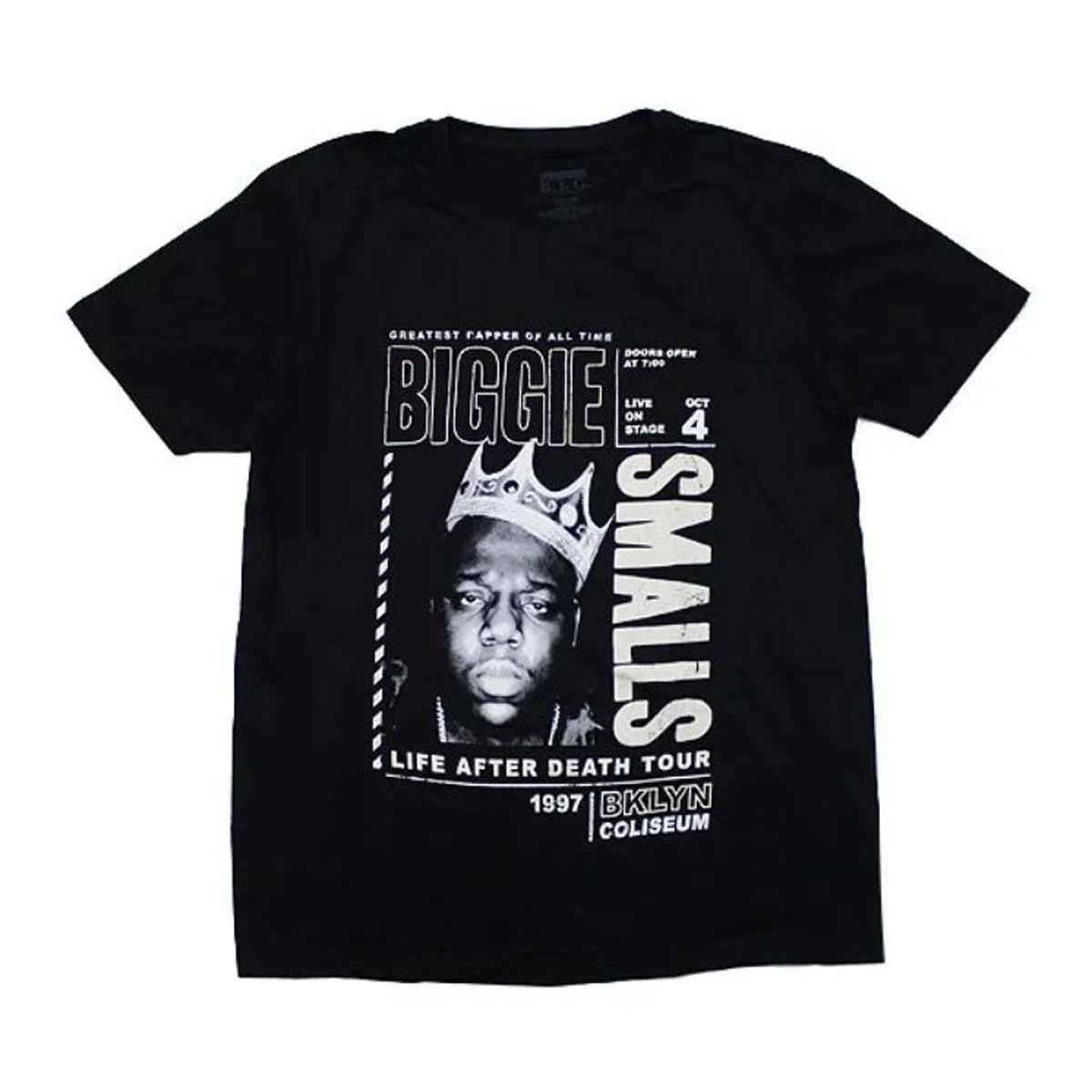 �ߥ塼���å��ƥ� ��� �Х��T����� ������ MUSIC TEE Ⱦµ ���å�T����� �ӥ��������⡼�륺 BIGGIE SMALLS AFTER DEATH TOUR MUSIC ROCK TEE BLACK AB5B B1C C1D D1E E13F