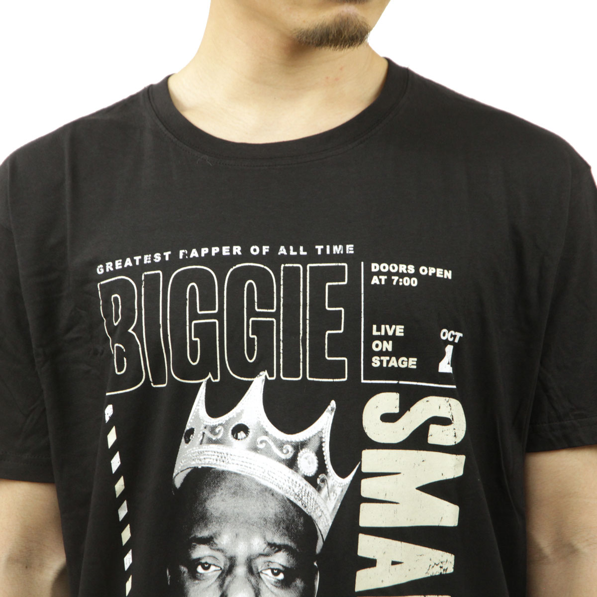 �ߥ塼���å��ƥ� ��� �Х��T����� ������ MUSIC TEE Ⱦµ ���å�T����� �ӥ��������⡼�륺 BIGGIE SMALLS AFTER DEATH TOUR MUSIC ROCK TEE BLACK AB5B B1C C1D D1E E13F