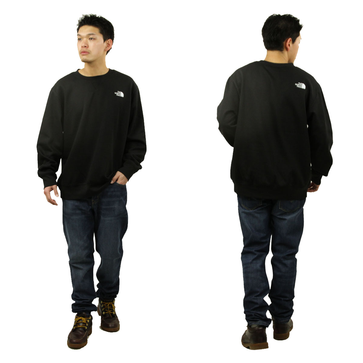 �Ρ����ե����� ��� �������å� ������ THE NORTH FACE ���롼�ͥå� ���� �ȥ졼�ʡ� �������� M ESSENTIAL RELAXED CREWNECK SWEATSHIRT TNF BLACK NF0A89ET JK3