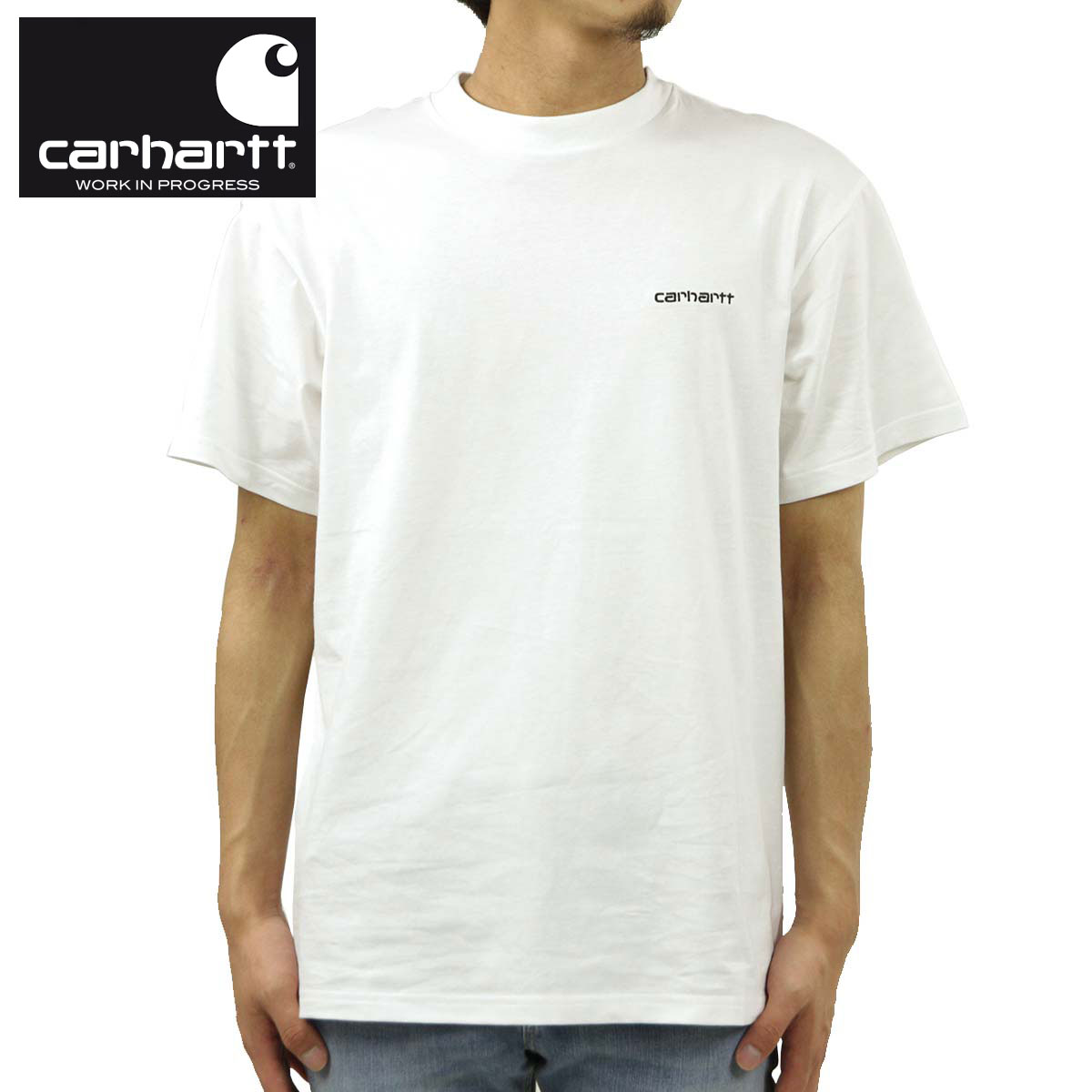 �����ϡ��� T����� ��� ��������Ź CARHARTT WIP ȾµT����� ����T����� SHORT SLEEVE SCRIPT EMBROIDERY T-SHIRT WHITE/BLACK I030435 00AXX AB0B B1C C1D D1E E01F