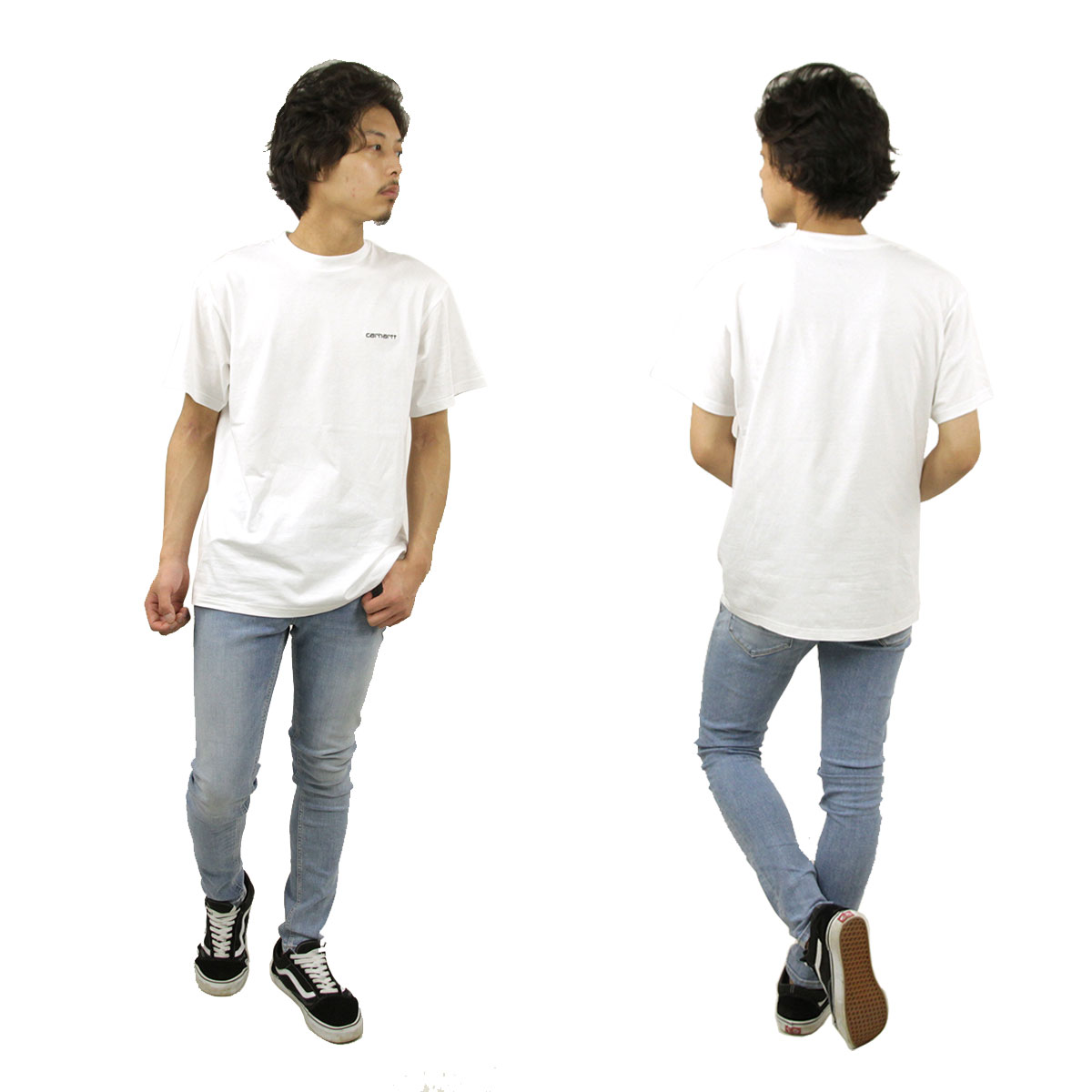 �����ϡ��� T����� ��� ��������Ź CARHARTT WIP ȾµT����� ����T����� SHORT SLEEVE SCRIPT EMBROIDERY T-SHIRT WHITE/BLACK I030435 00AXX AB0B B1C C1D D1E E01F