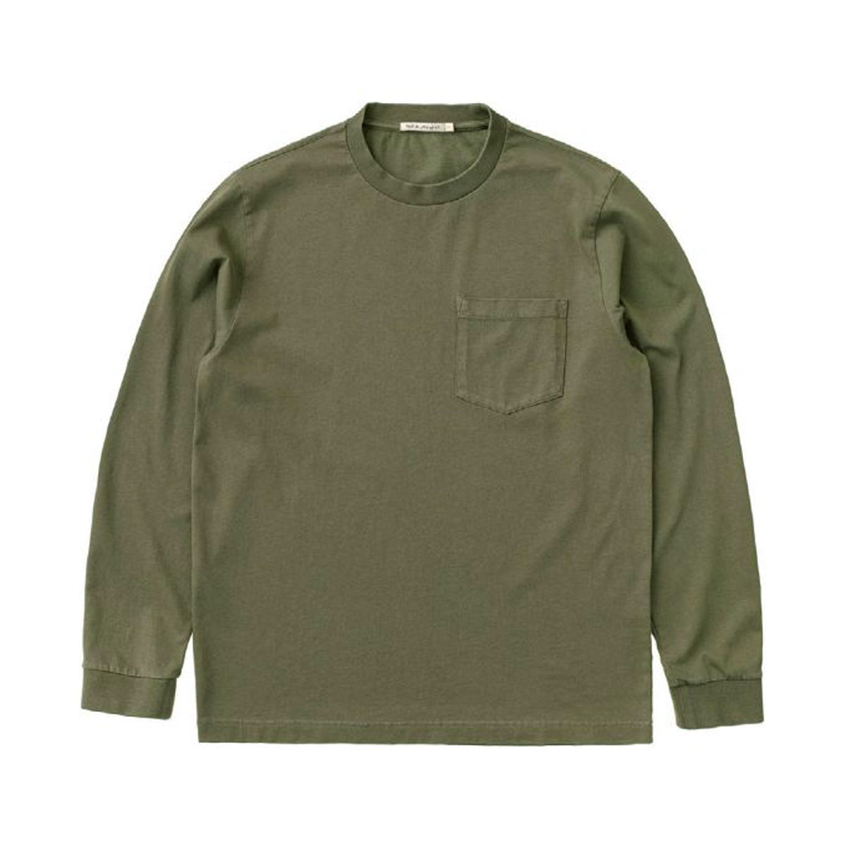 ̡ǥ T  Ź Nudie Jeans ĹµT ݥT ̵ RUDI HEAVY POCKET LONG SLEEVE TEE ARMY G06 131713 A62B B1C C1D D2E E08F