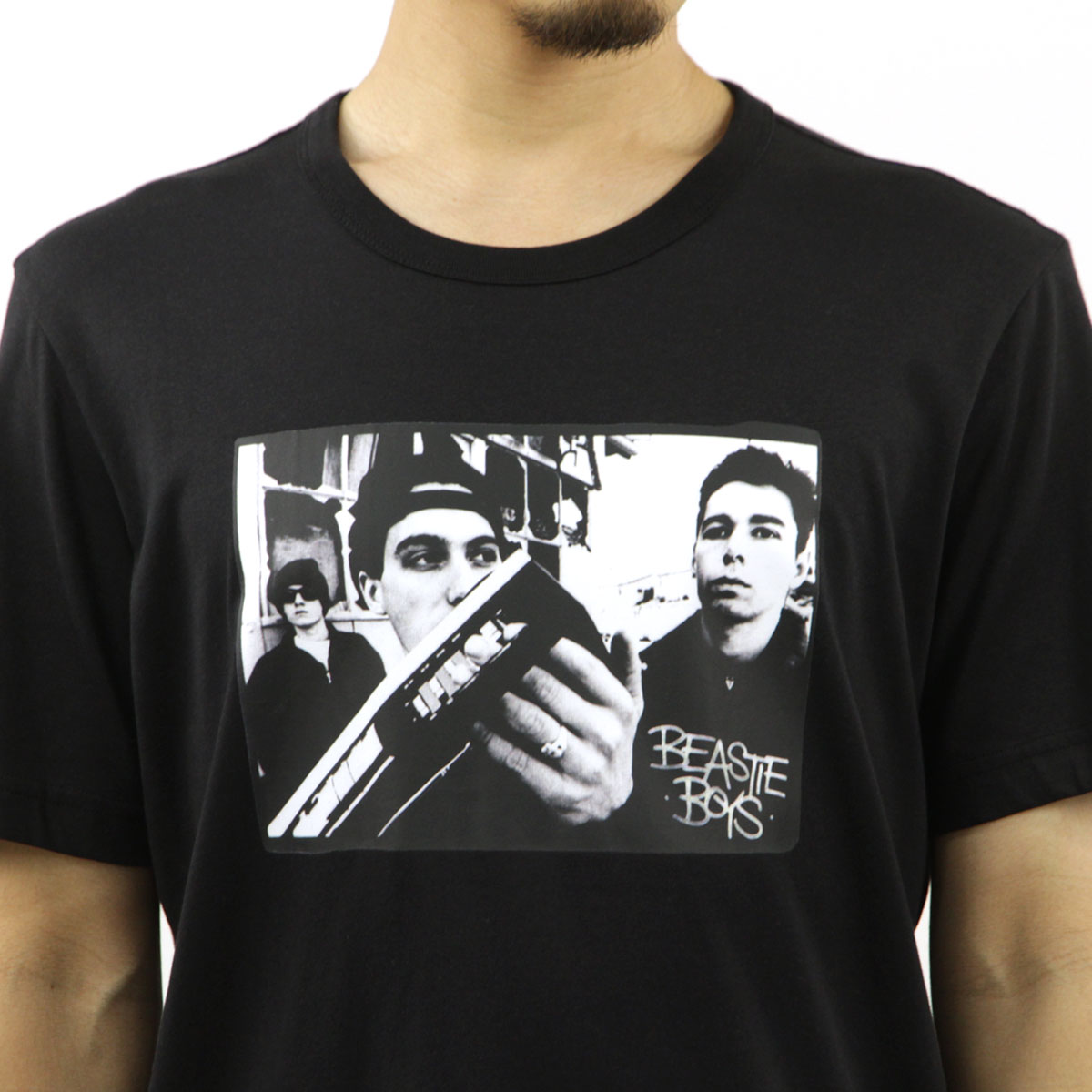 �����ԥ��� ��� ȾµT����� ������ CHAMPION �ӡ����ƥ����ܡ����� �Х��T����� CHAMPION X BEASTIE BOYS ATHLETIC JERSEY COMBED "BEASTIE BOYS" CREWNECK T-SHIRT 219282 KK001 NBK BLACK