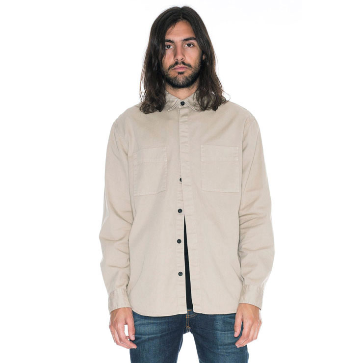 ̡ǥ   Ź Nudie Jeans Ĺµ  CALLE SHIRT SAND B35 140476 A62B B1C C1D D6E E18F