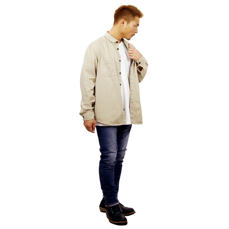 ̡ǥ   Ź Nudie Jeans Ĺµ  CALLE SHIRT SAND B35 140476 A62B B1C C1D D6E E18F