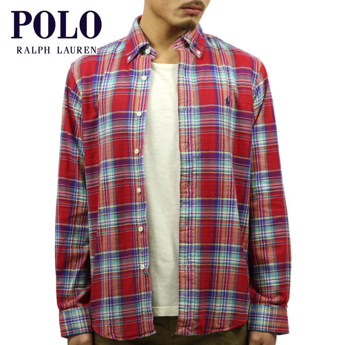 checked ralph lauren shirt