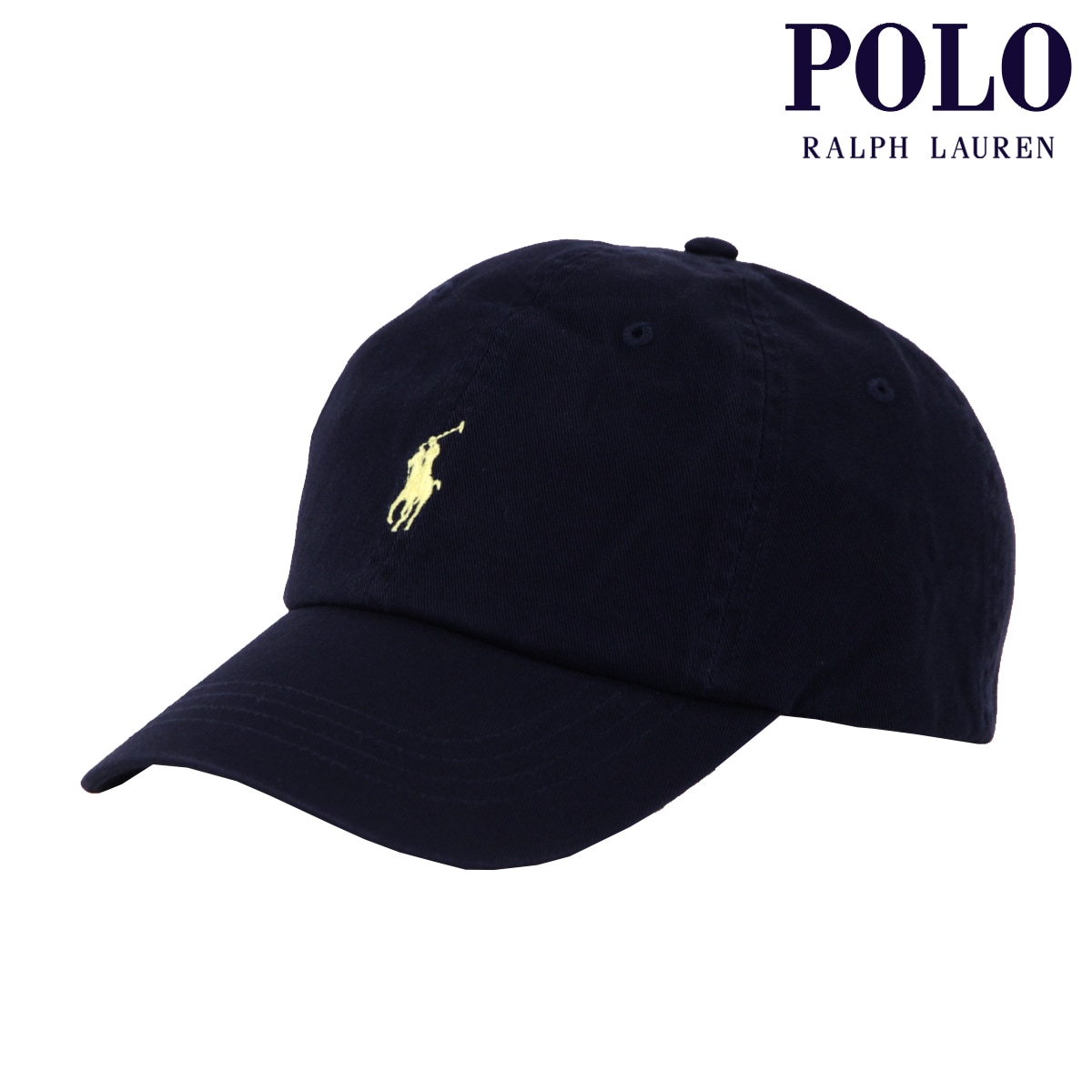 �ݥ� ���ե������ ��� ��ǥ����� ����å� ������ POLO RALPH LAUREN ˹�� ���� �ݥˡ� CLASSIC SPORTS CAP NAVY-YELLOW 710548524