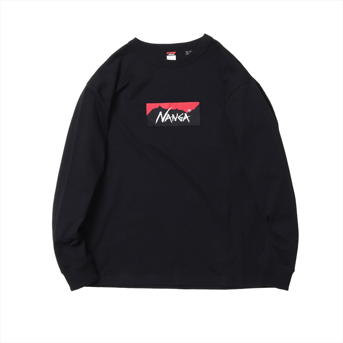 �ʥ� ��� ĹµT����� ��������Ź NANGA ���롼�ͥå� ���� ����T ECO HYBRID BOX LOGO LONG SLEEVE TEE NW2431-1E150 BLK BLACK A16B B1C C1D D2E E13F