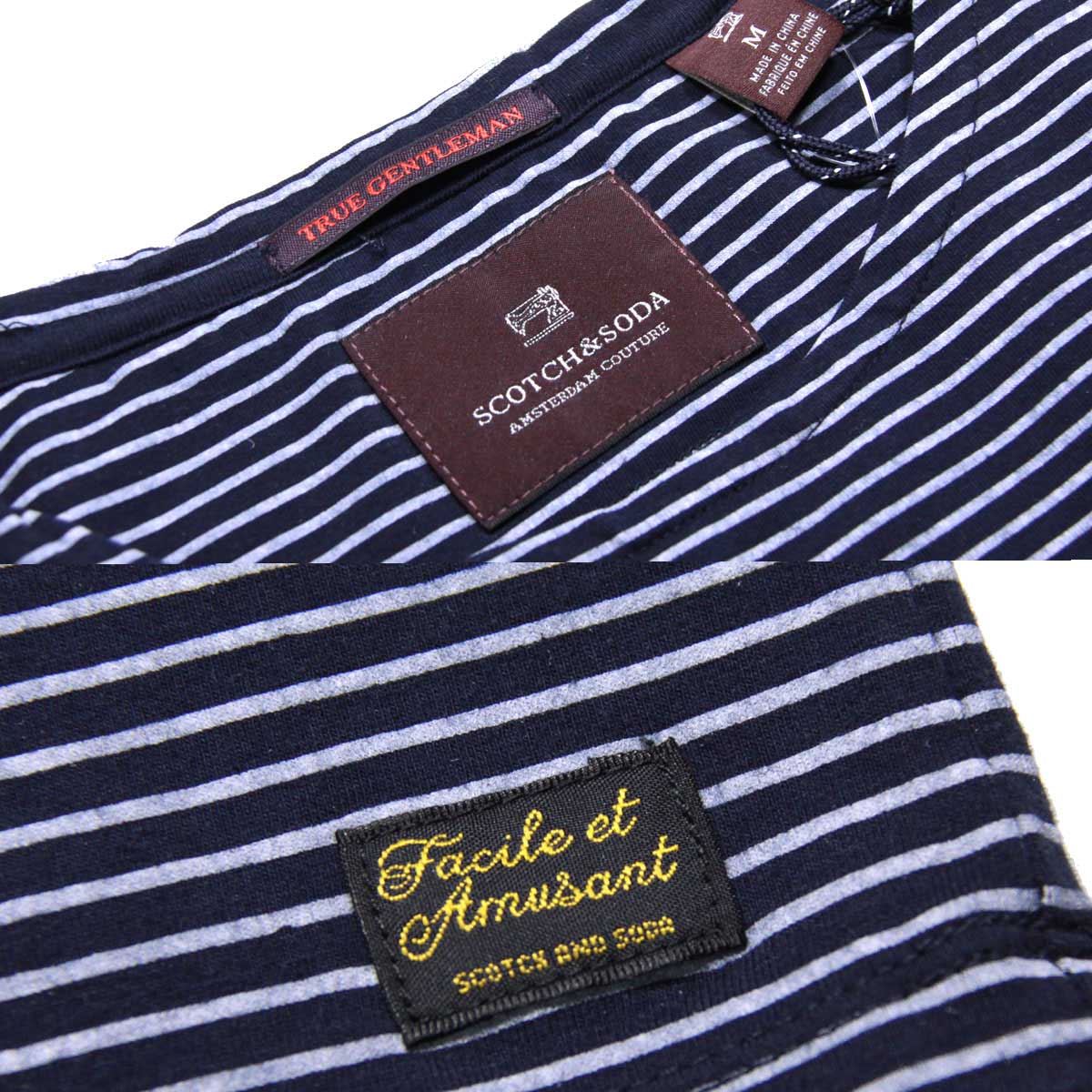 �����å�����ɥ����� ����T ��� ��������Ź SCOTCH��SODA ĹµT����� LONGSLEEVE BRETON BOAT TEE 50007 C D15S25