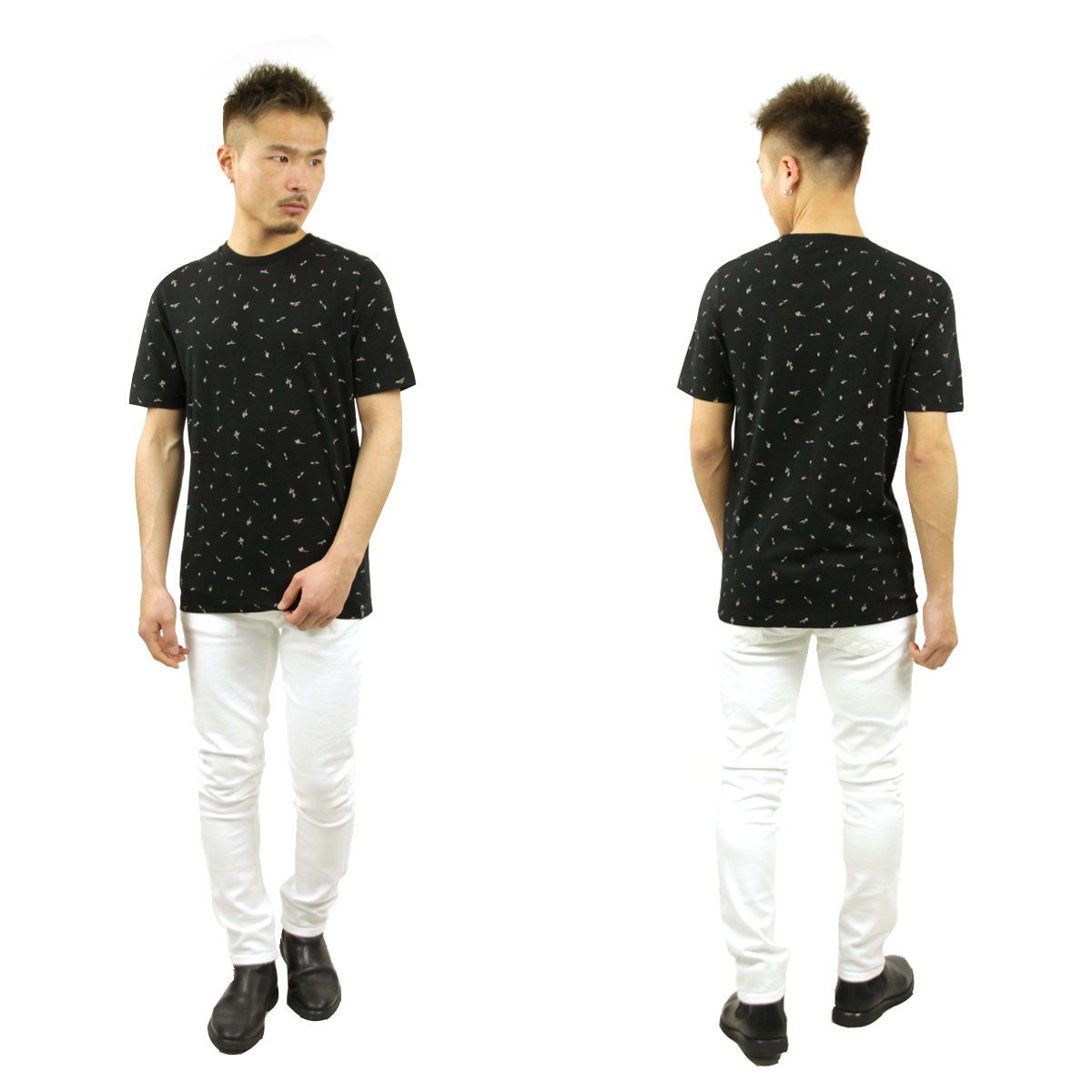 �����å�����ɥ����� T����� ��� ��������Ź SCOTCH��SODA ���롼�ͥå�ȾµT����� CLASSIC COTTON-ELASTANE CREWNECK T-SHIRT 160847 0217 34406 90 COMBO A A39B B1C C1D D1E E13F