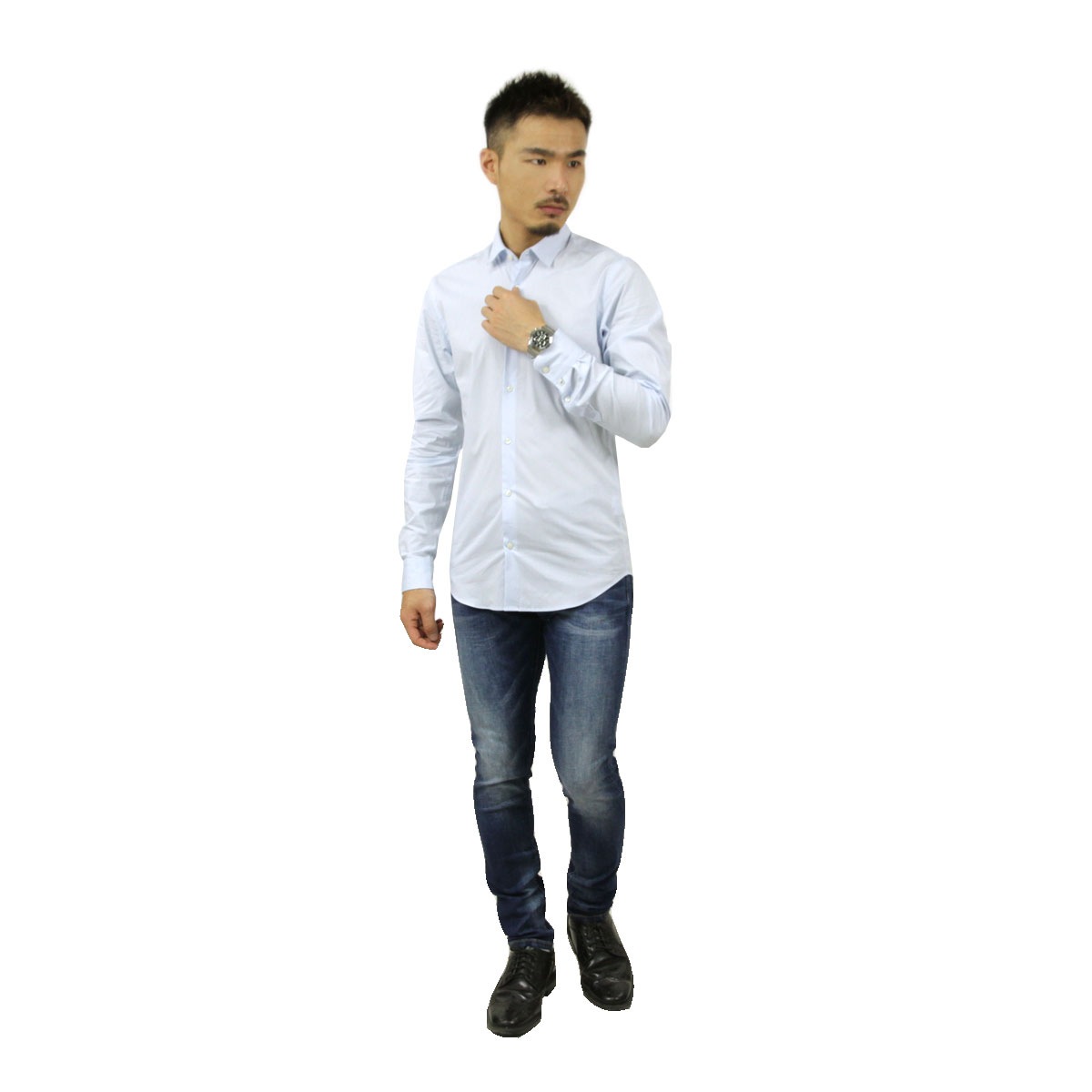 �����å�����ɥ����� ����� ��� ��������Ź SCOTCH��SODA �磻����� BASIC NOS CLASSIC LONGSLEEVE SHIRT IN CRISPY 132837 50 BLUE A39B B1C C1D D6E E07F