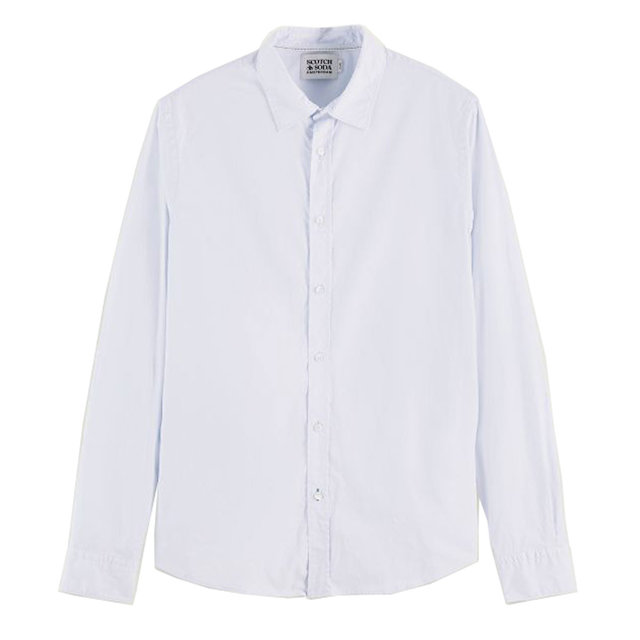 �����å�����ɥ����� ��� Ĺµ����� ��������Ź SCOTCH��SODA �磻����� �ɥ쥹����� BASIC ORGANIC COTTON ELASTANE SLIM FIT SHIRTS 165316 0765 51451 60 BLUE A39B B1C C1D D6E E07F