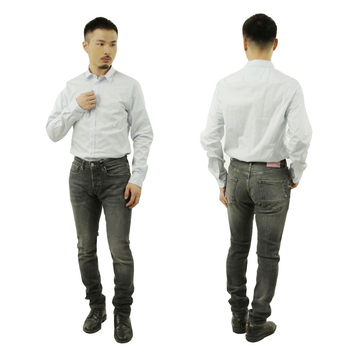 �����å�����ɥ����� ��� Ĺµ����� ��������Ź SCOTCH��SODA �磻����� �ɥ쥹����� BASIC ORGANIC COTTON ELASTANE SLIM FIT SHIRTS 165316 0765 51451 60 BLUE A39B B1C C1D D6E E07F