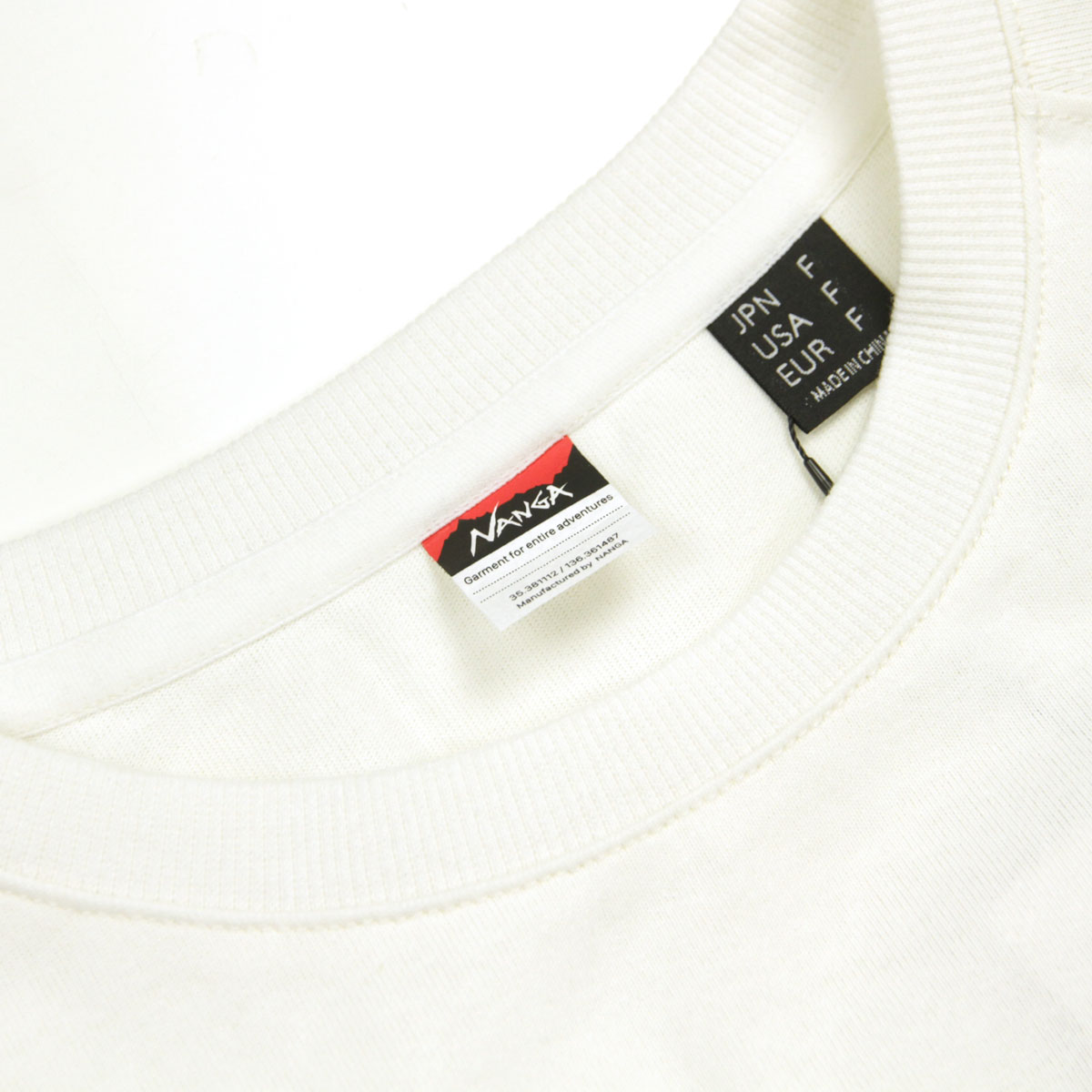 �ʥ� ��� ȾµT����� ��������Ź NANGA ���롼�ͥå� ���� ECO HYBRID BOX LOGO LOOSE FIT TEE N2500-1M025Z WHT WHITE