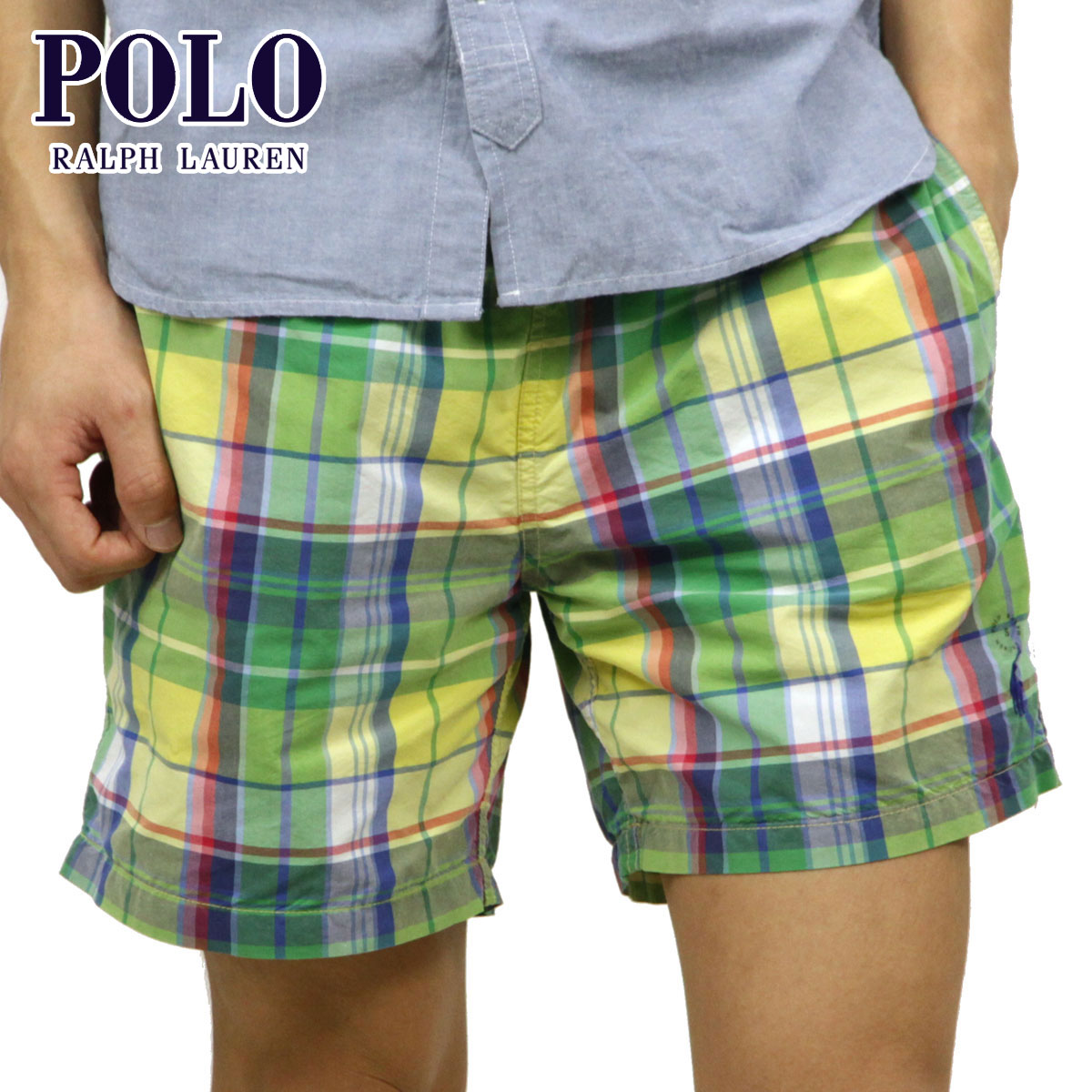 �ݥ� ���ե������ POLO RALPH LAUREN ������ ��� ������ѥ�� CHECK SWIM TRUNK A05B B1C C2D D7E E12F