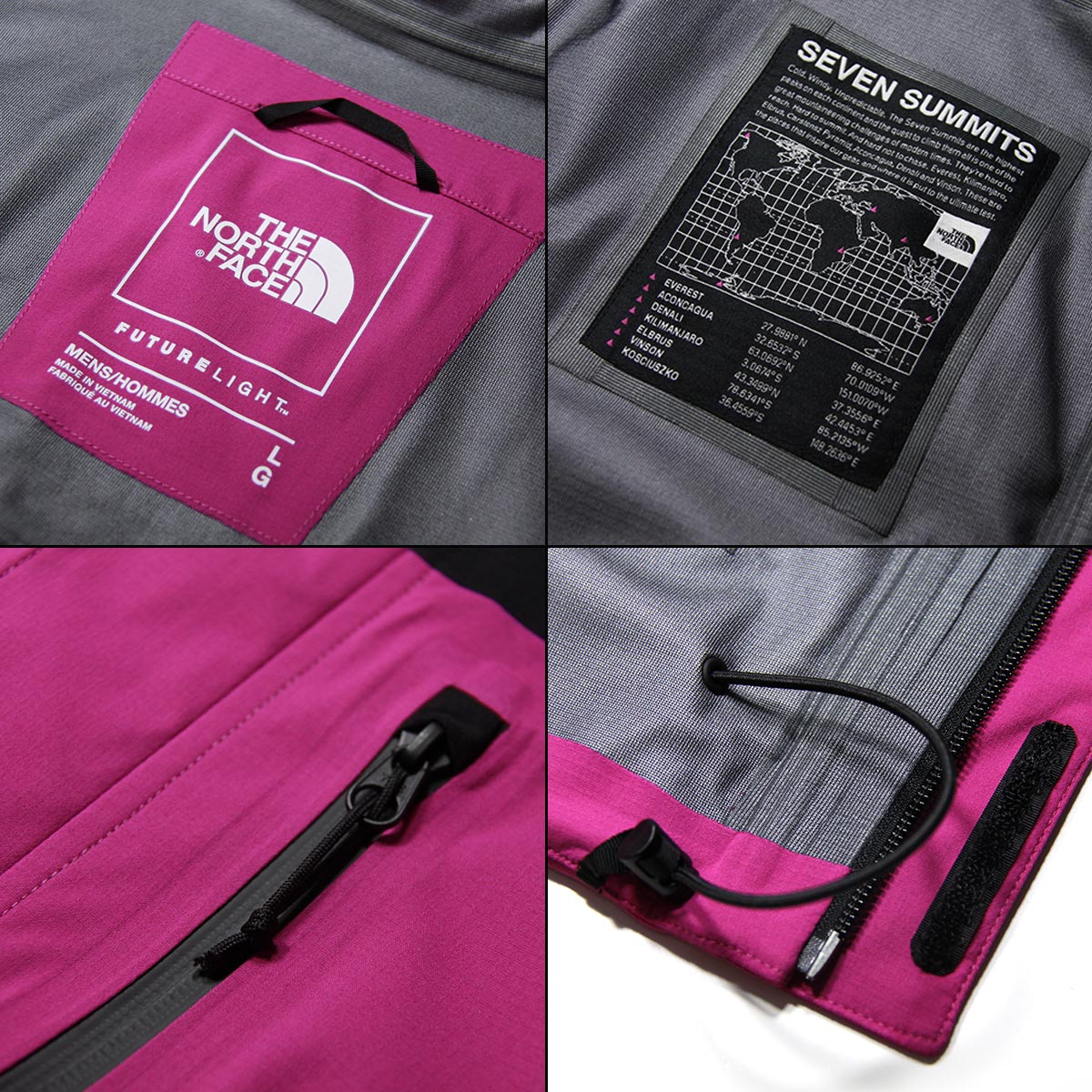 �Ρ����ե����� ���㥱�å� ��� ������ THE NORTH FACE �ե塼���㡼�饤�� �ޥ���ƥ�ѡ����� �������� SEVEN SUMMITS 7SE FUTURELIGHT JACKET NF0A4AIQ WILD ASTER PURPLE A14B B1C C1D D4E E24F