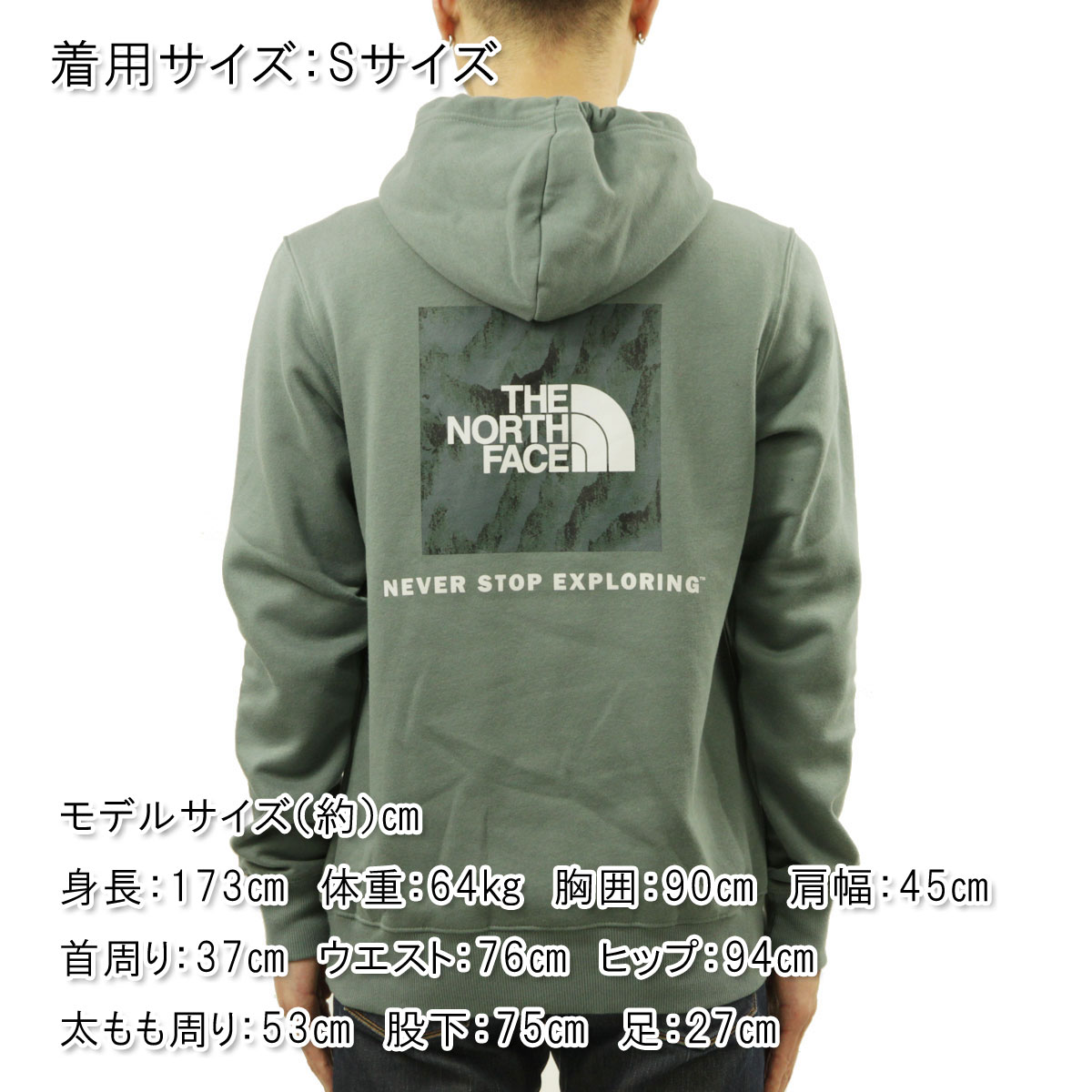 Ρե ѡ   THE NORTH FACE ץ륪Сѡ  BOX NSE PULLOVER HOODIE NF0A4761 HBS BALSAM GREEN A14B B1C C1D D5E E08F