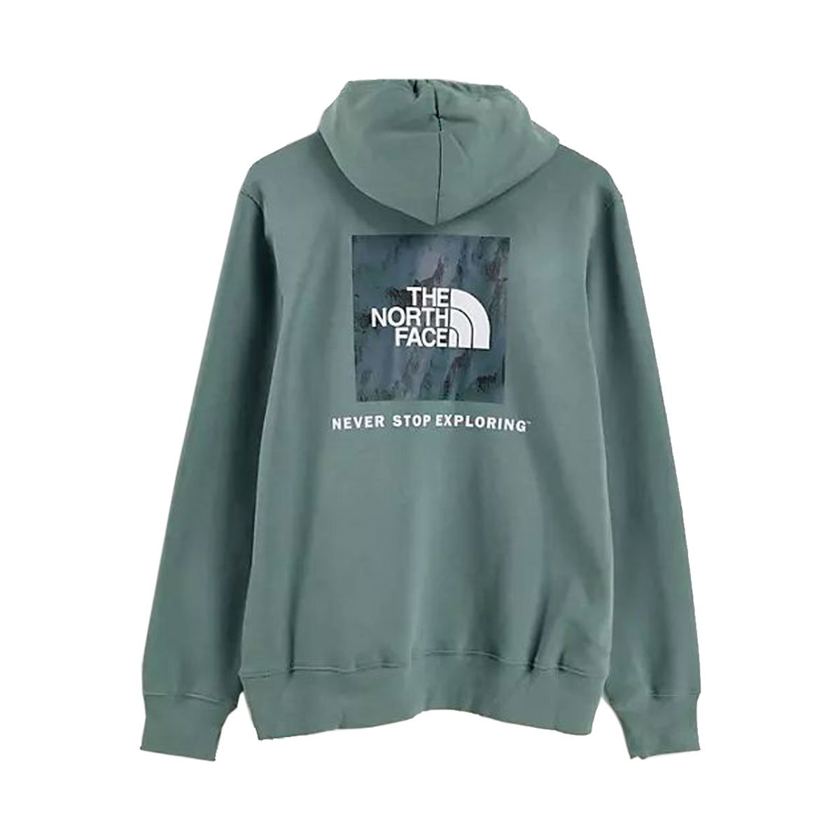Ρե ѡ   THE NORTH FACE ץ륪Сѡ  BOX NSE PULLOVER HOODIE NF0A4761 HBS BALSAM GREEN A14B B1C C1D D5E E08F