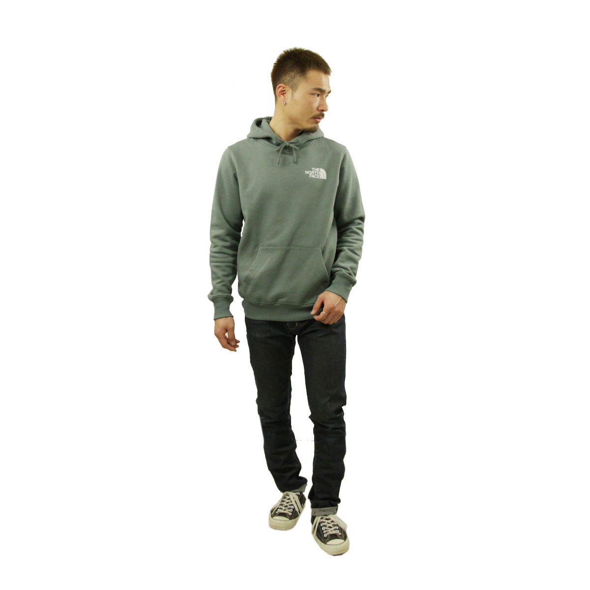 Ρե ѡ   THE NORTH FACE ץ륪Сѡ  BOX NSE PULLOVER HOODIE NF0A4761 HBS BALSAM GREEN A14B B1C C1D D5E E08F