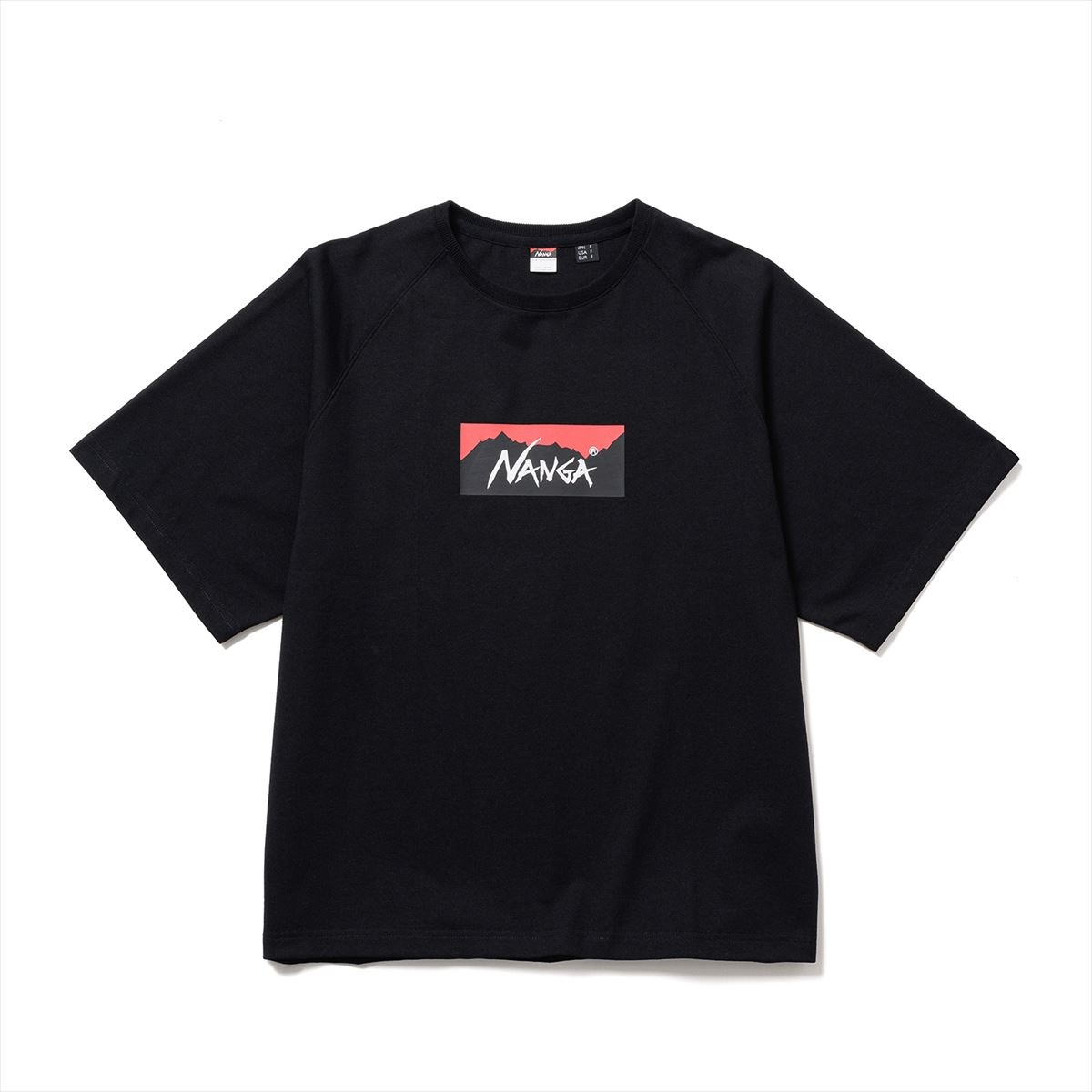 �ʥ� ��� ȾµT����� ��������Ź NANGA ���롼�ͥå� ���� ECO HYBRID BOX LOGO LOOSE FIT TEE N2500-1M025Z BLK BLACK