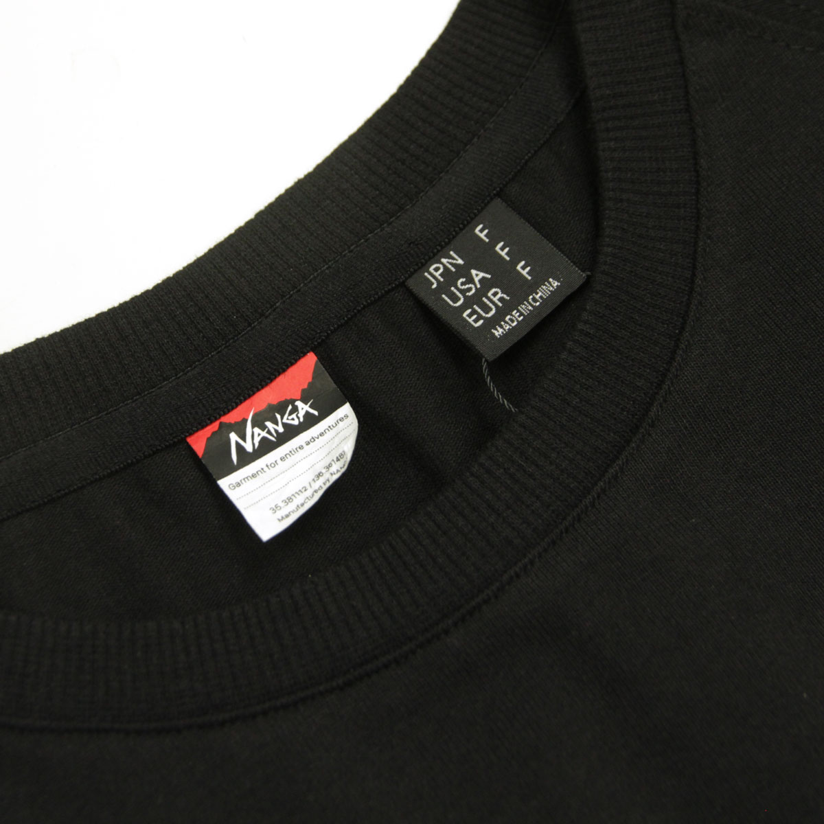 �ʥ� ��� ȾµT����� ��������Ź NANGA ���롼�ͥå� ���� ECO HYBRID BOX LOGO LOOSE FIT TEE N2500-1M025Z BLK BLACK