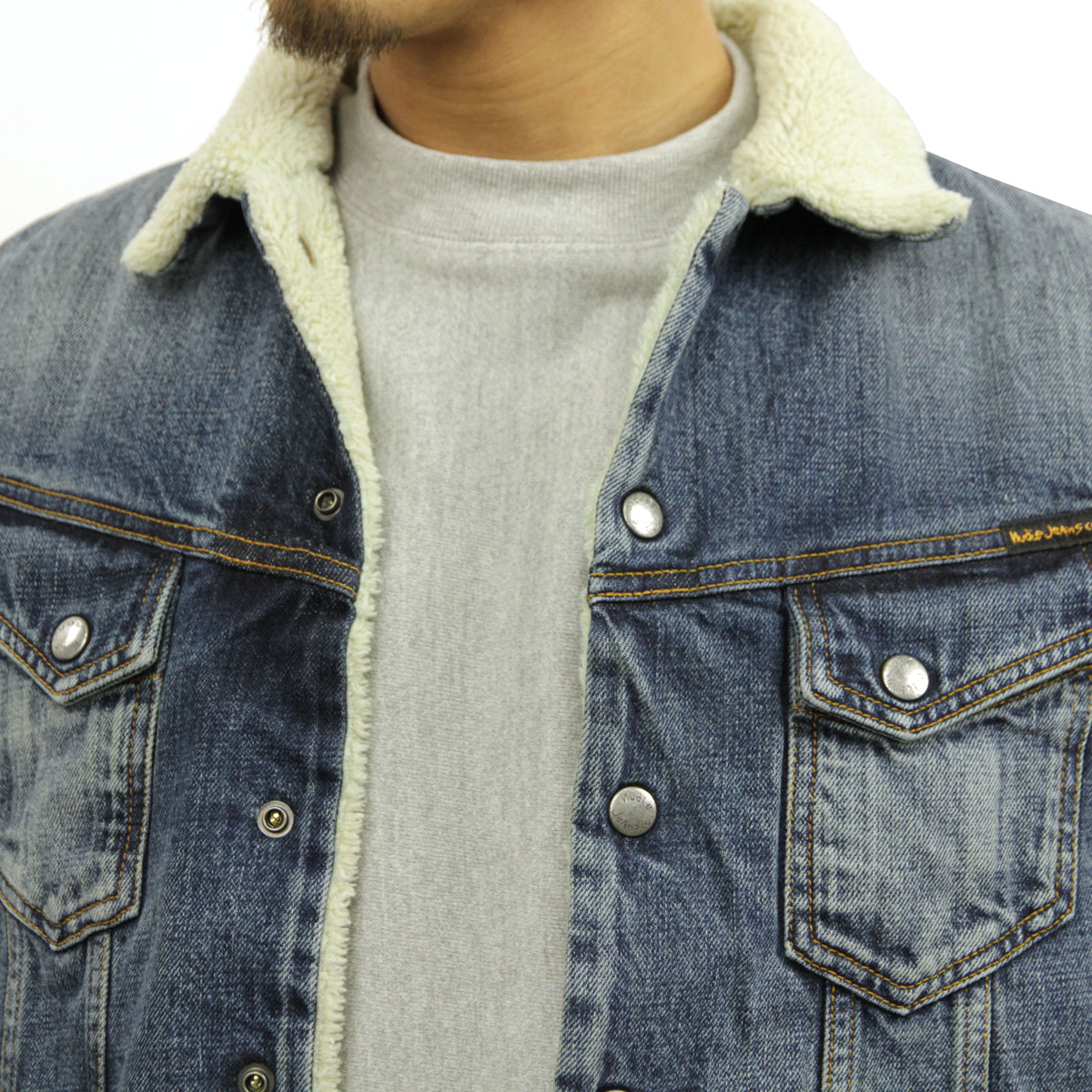 �̡��ǥ��������� �������� ��� ��������Ź Nudie Jeans ���㥱�å�  �ǥ˥ॸ�㥱�å� LENNY HEAVY USED DENIM JACKET 160568 B26 DENIM A62B B1C C1D D4E E06F