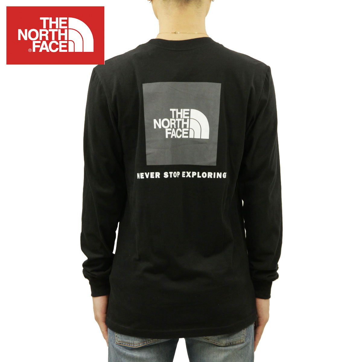 �Ρ����ե����� ����� ��� ������ THE NORTH FACE ĹµT����� �Хå��ץ��� ����T �������� LONG SLEEVE BOX NSE TEE NF0A4762 KT0 TNF BLACK/ASPHALT GREY A14B B1C C1D D2E E13F