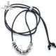 ϥ HARIM Ź ͥå쥹 ROCK BEADS CODE NECK W SV HRP117 SVC SILVER 925 OXIDIZED BLACK A82B B3C C3D D8E E32F