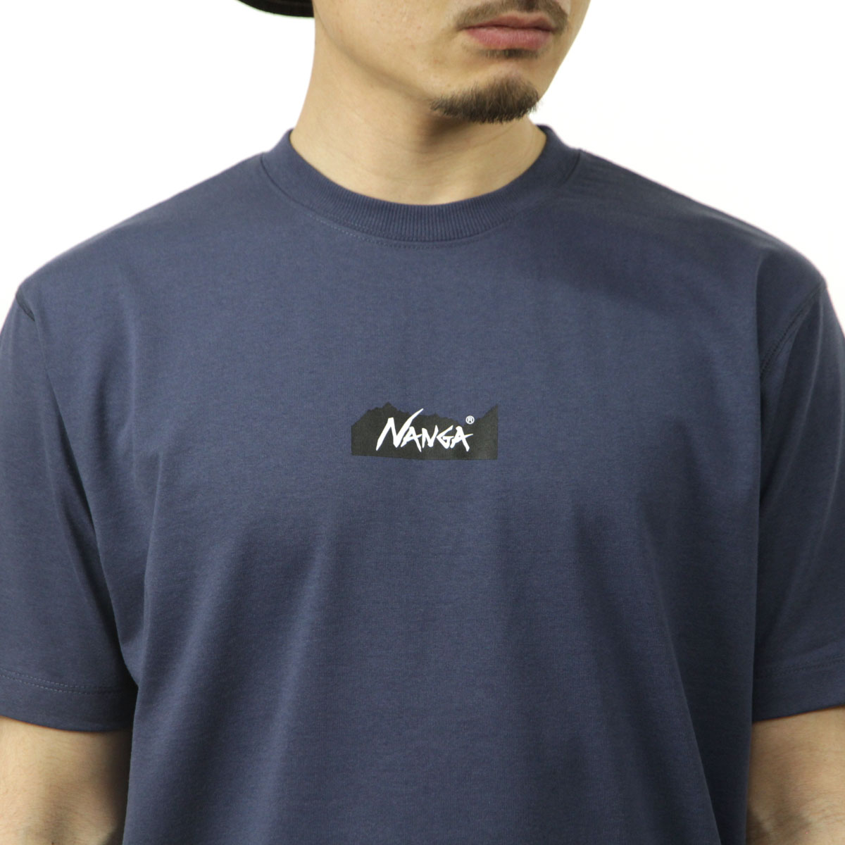 �ʥ� ��� ȾµT����� ��������Ź NANGA ���롼�ͥå� ���� ECO HYBRID MT LOGO TEE NW2211-1G208 NVY NAVY
