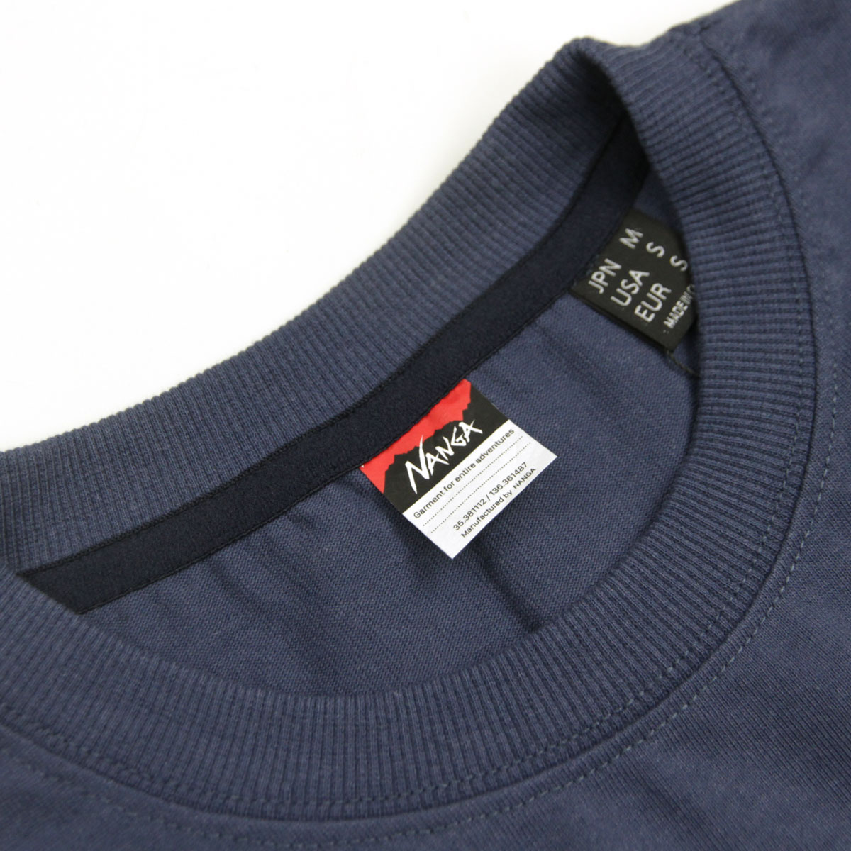 �ʥ� ��� ȾµT����� ��������Ź NANGA ���롼�ͥå� ���� ECO HYBRID MT LOGO TEE NW2211-1G208 NVY NAVY