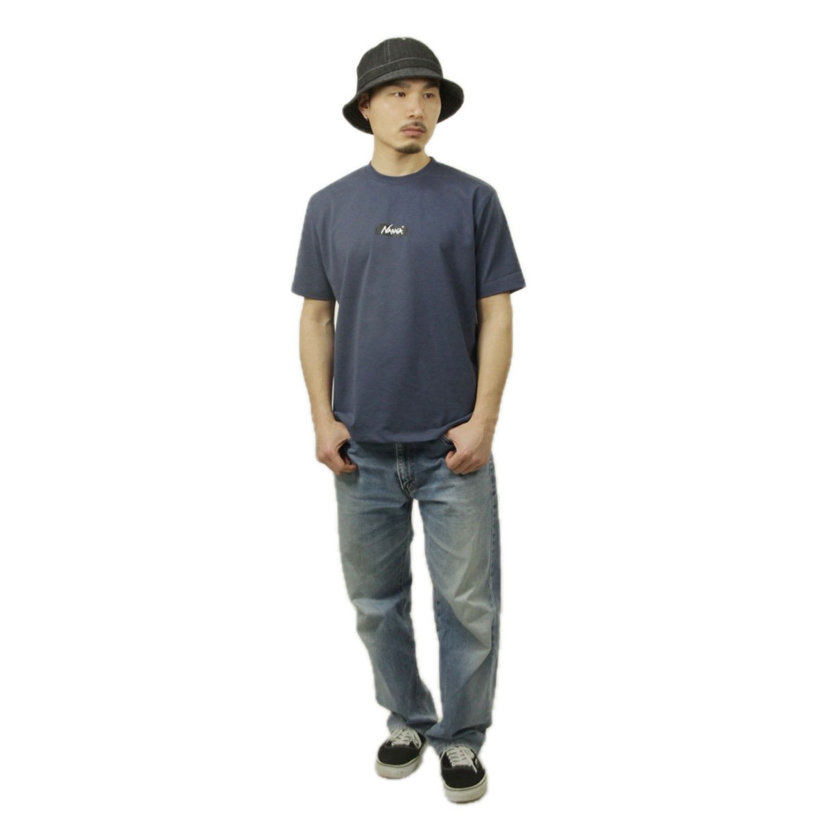 �ʥ� ��� ȾµT����� ��������Ź NANGA ���롼�ͥå� ���� ECO HYBRID MT LOGO TEE NW2211-1G208 NVY NAVY