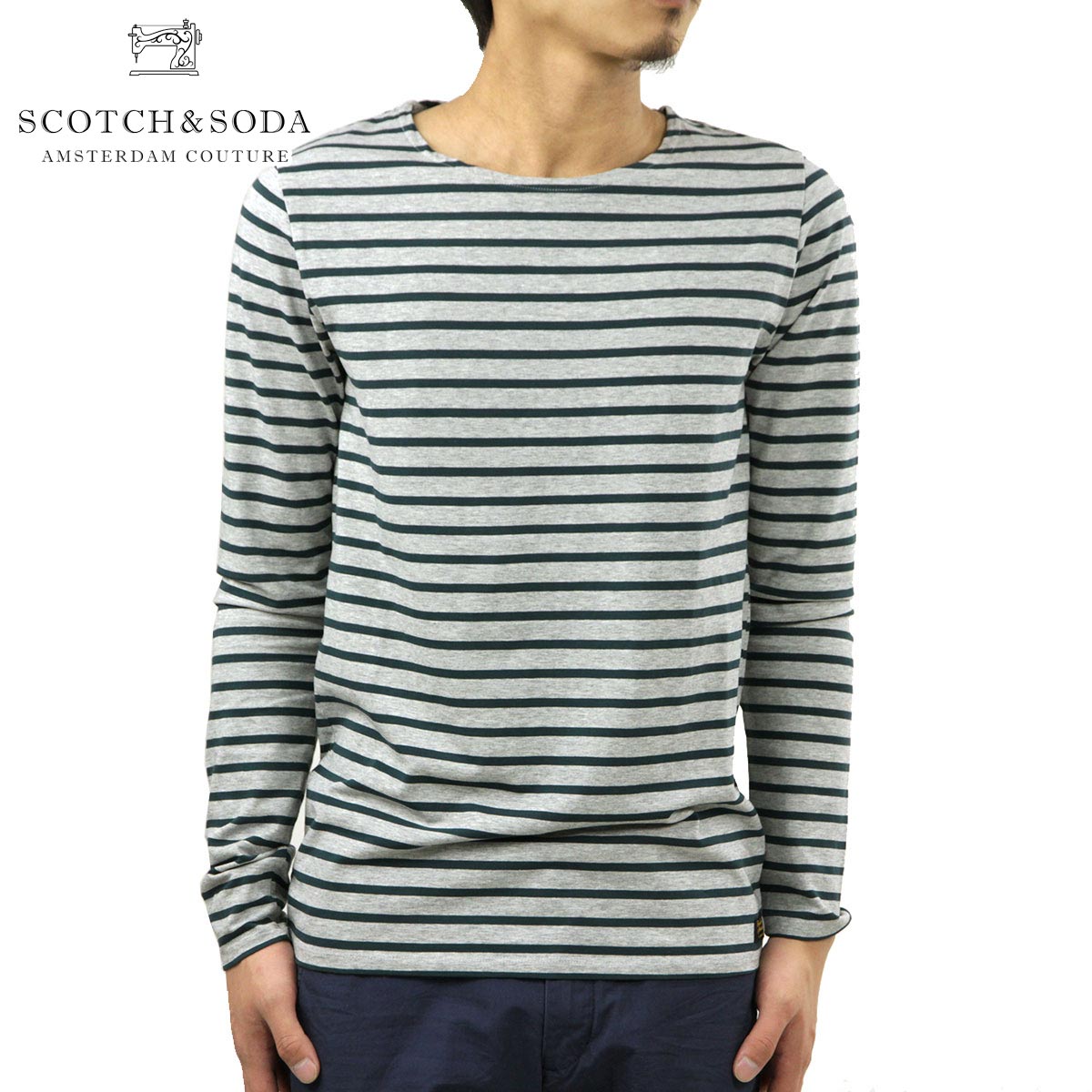 �����å�����ɥ����� ����T ��� ��������Ź SCOTCH��SODA ĹµT����� LONGSLEEVE BRETON BOAT TEE 50007 F D15S25