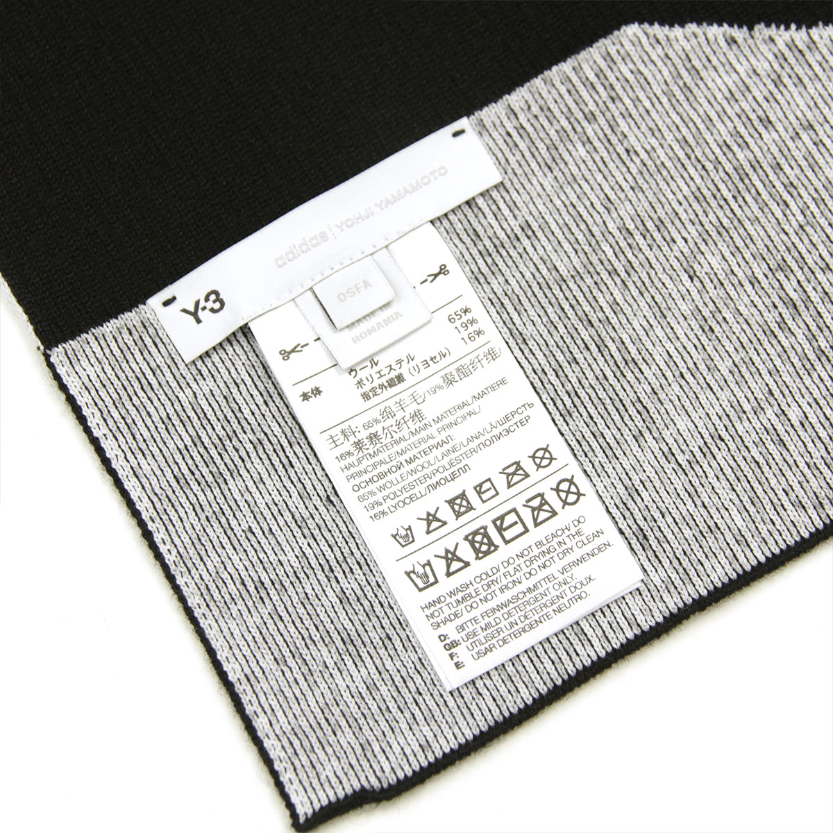 �磻���꡼ �ޥե顼 ��� ��ǥ����� ������ Y-3 �ޥե顼 Y-3 CL SCARF HA6527 BLACK A51B B3C C3D D7E E13F