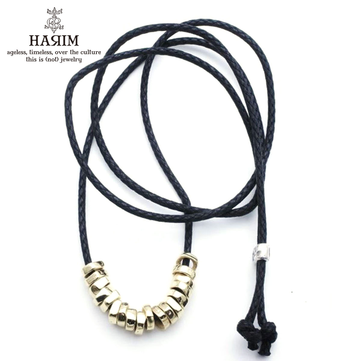 ϥ HARIM Ź ͥå쥹 ROCK BEADS CODE NECK W K18coating HRP117 GPC SILVER 925 K18YG GOLD PLATING A82B B3C C3D D8E E33F