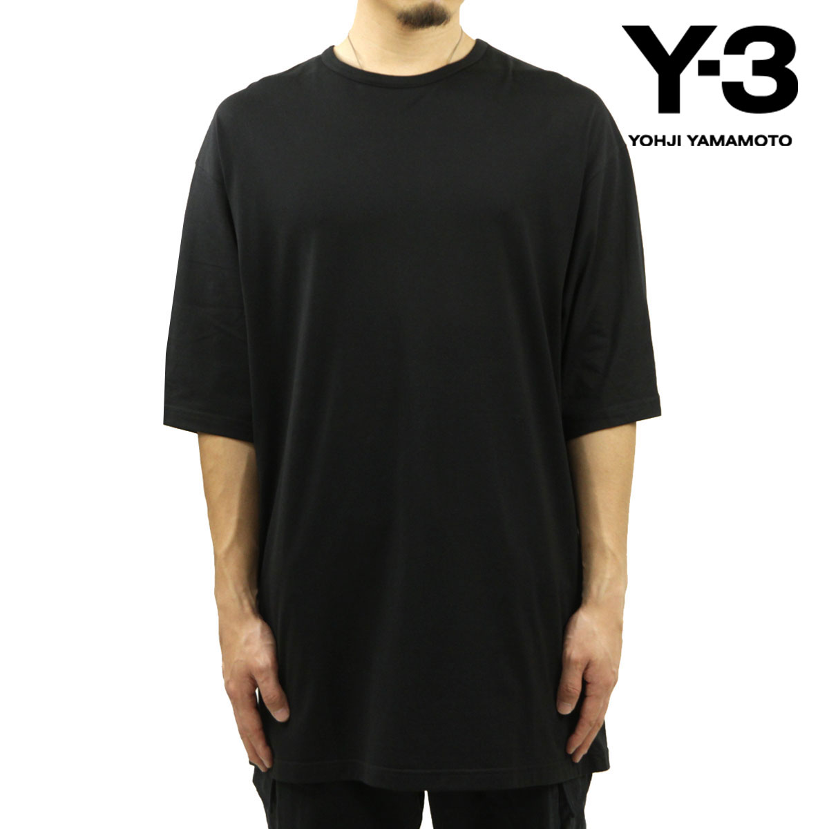 磻꡼  ȾµT  Y-3 åȥ 롼ͥå  LOOSE FIT BOXY SHORT SLEEVE TEE H44790 BLACK