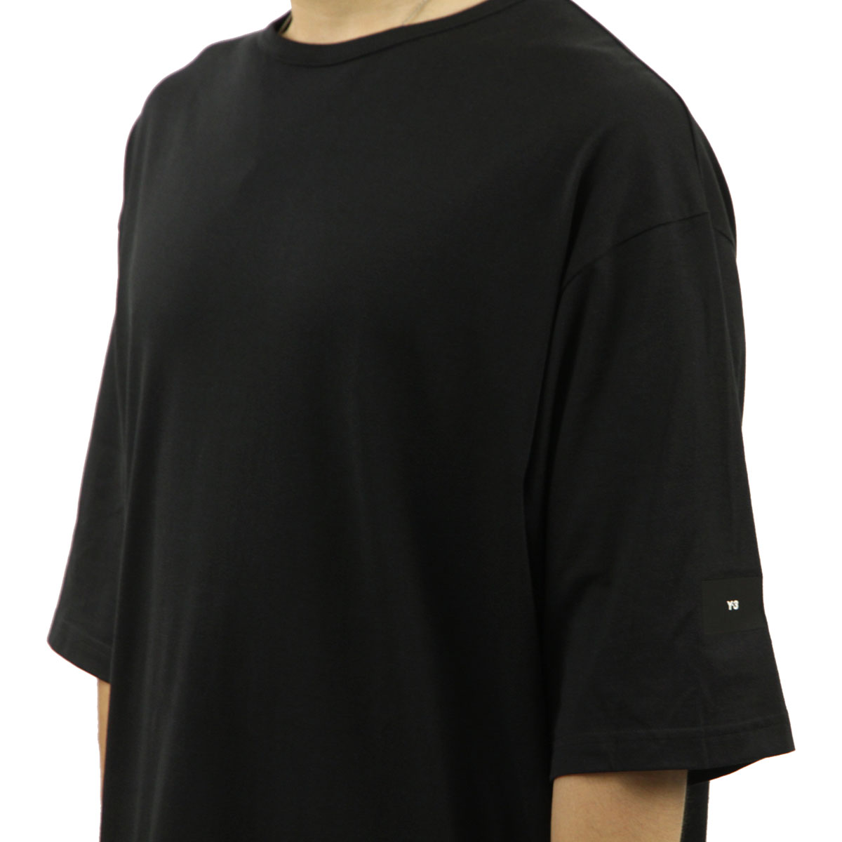 磻꡼  ȾµT  Y-3 åȥ 롼ͥå  LOOSE FIT BOXY SHORT SLEEVE TEE H44790 BLACK