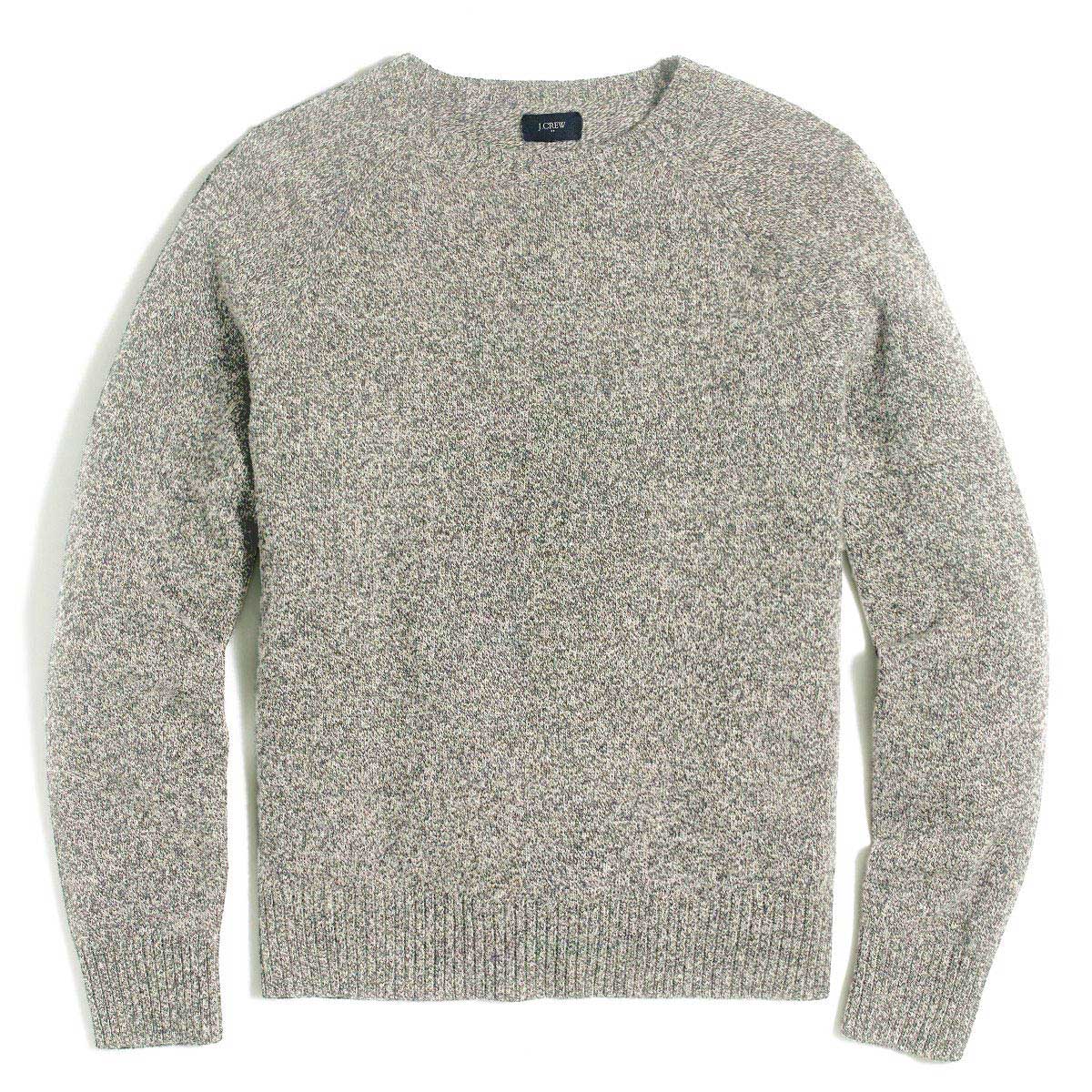 롼    J.CREW 롼ͥå  LAMBSWOOL CREWNECK SWEATER H0520 HTHR CEMENT A38B B1C C1D D7E E02F